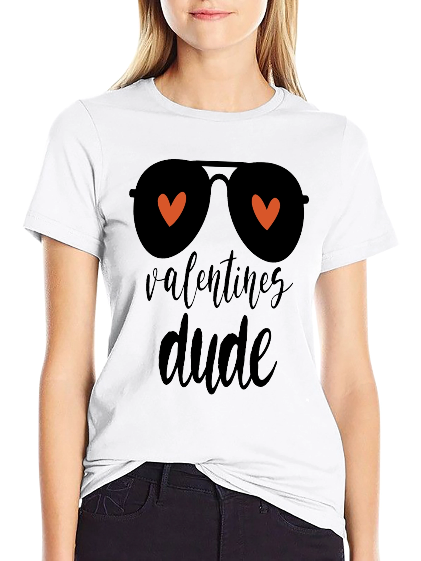 Black Valentine's Dude Graphic Tee - Black Casual Shirt view 9