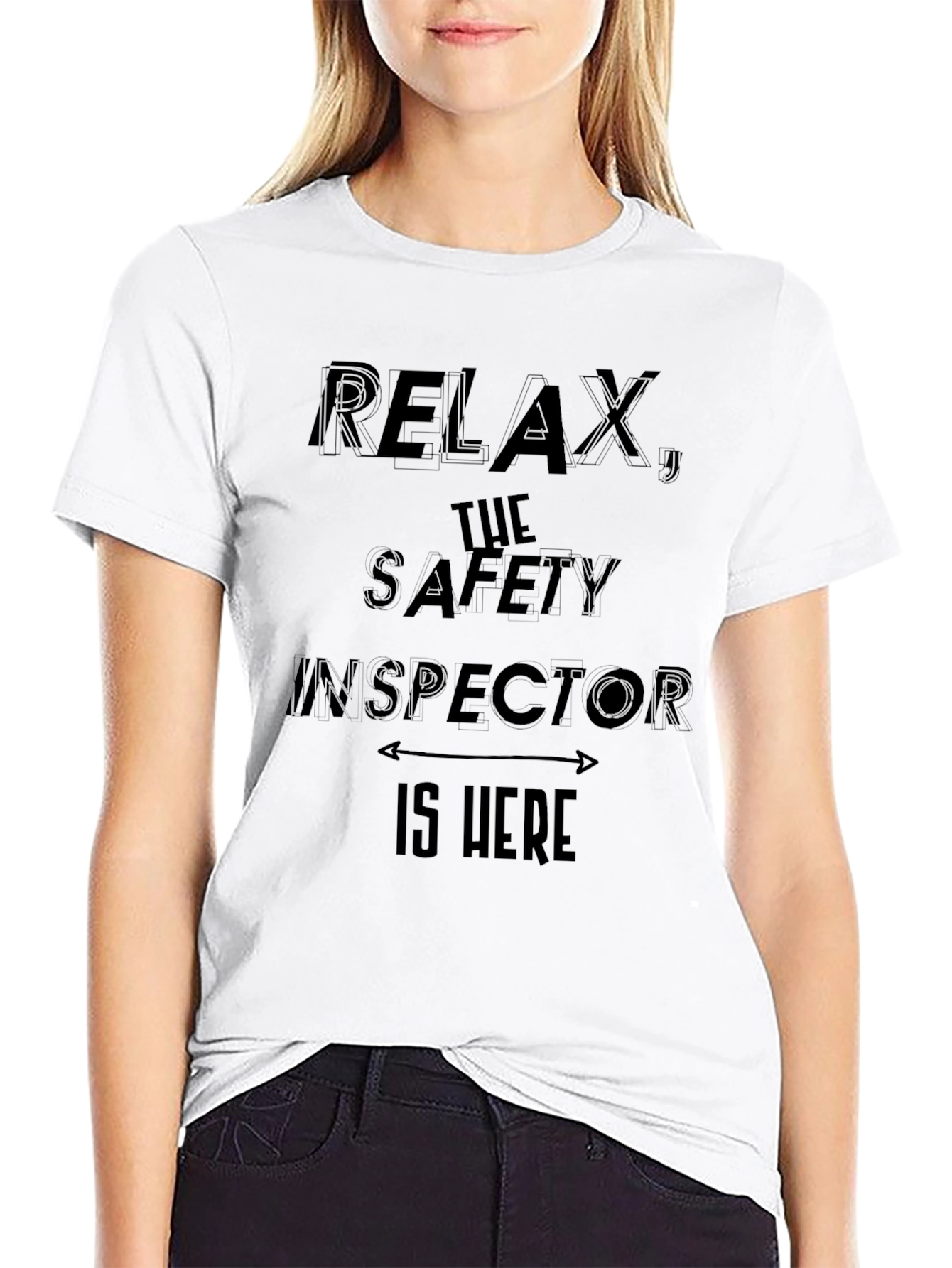 Black Relax, The Safety Inspector is Here T-Shirt view 9
