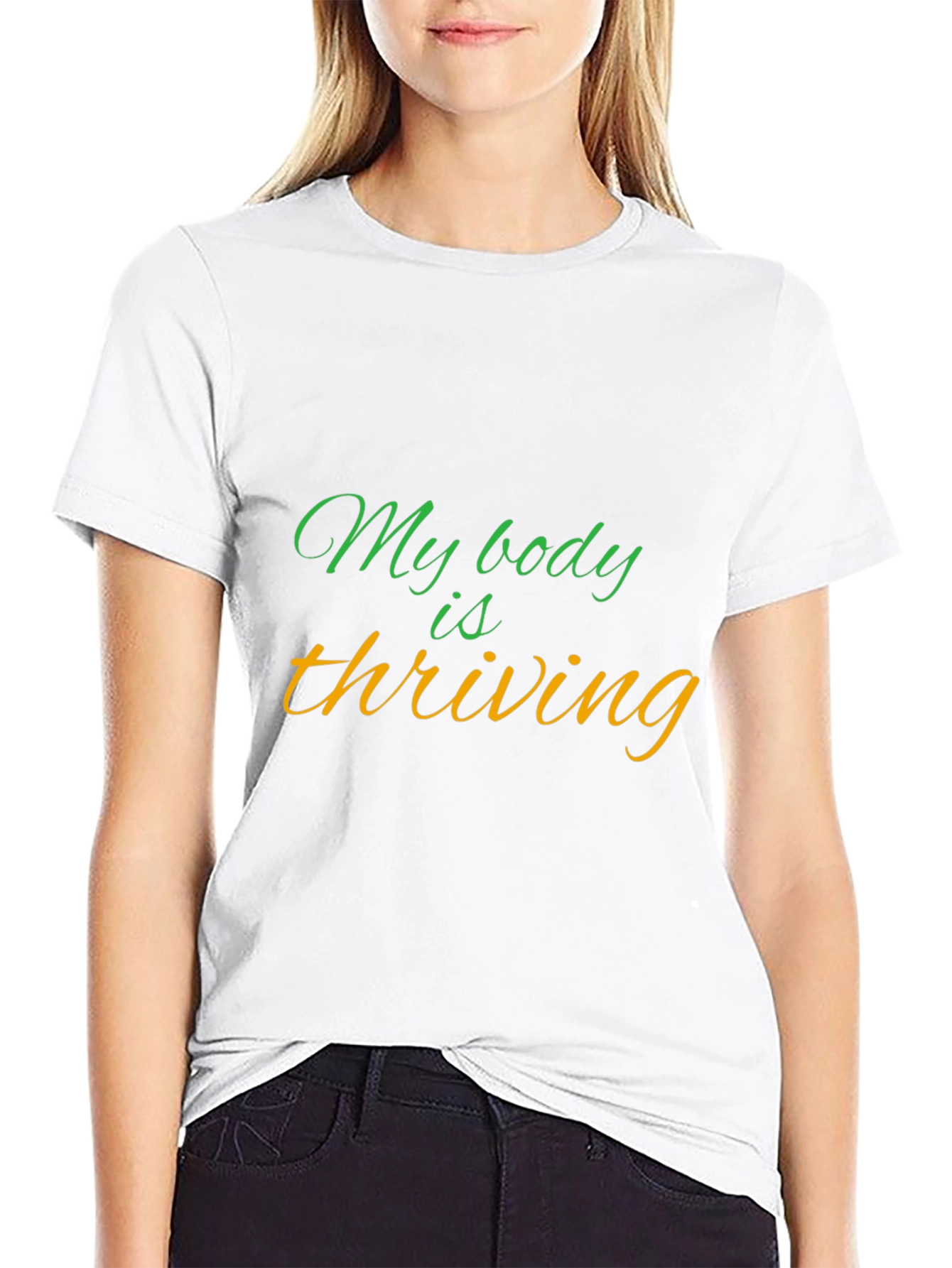 Black My Body is Thriving Graphic Tee view 9