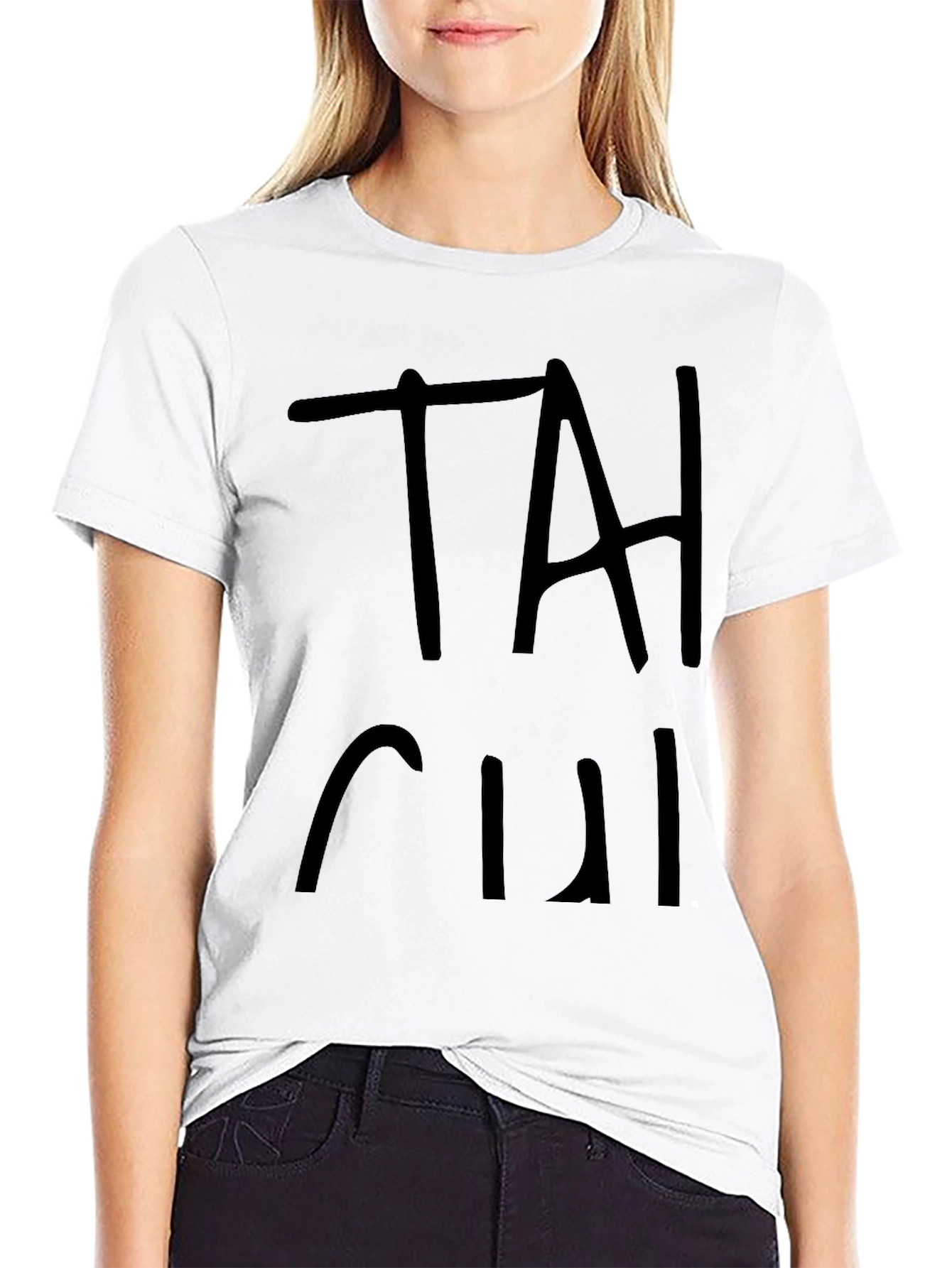 Black Black "TAI CHI" Graphic Print T-Shirt view 9