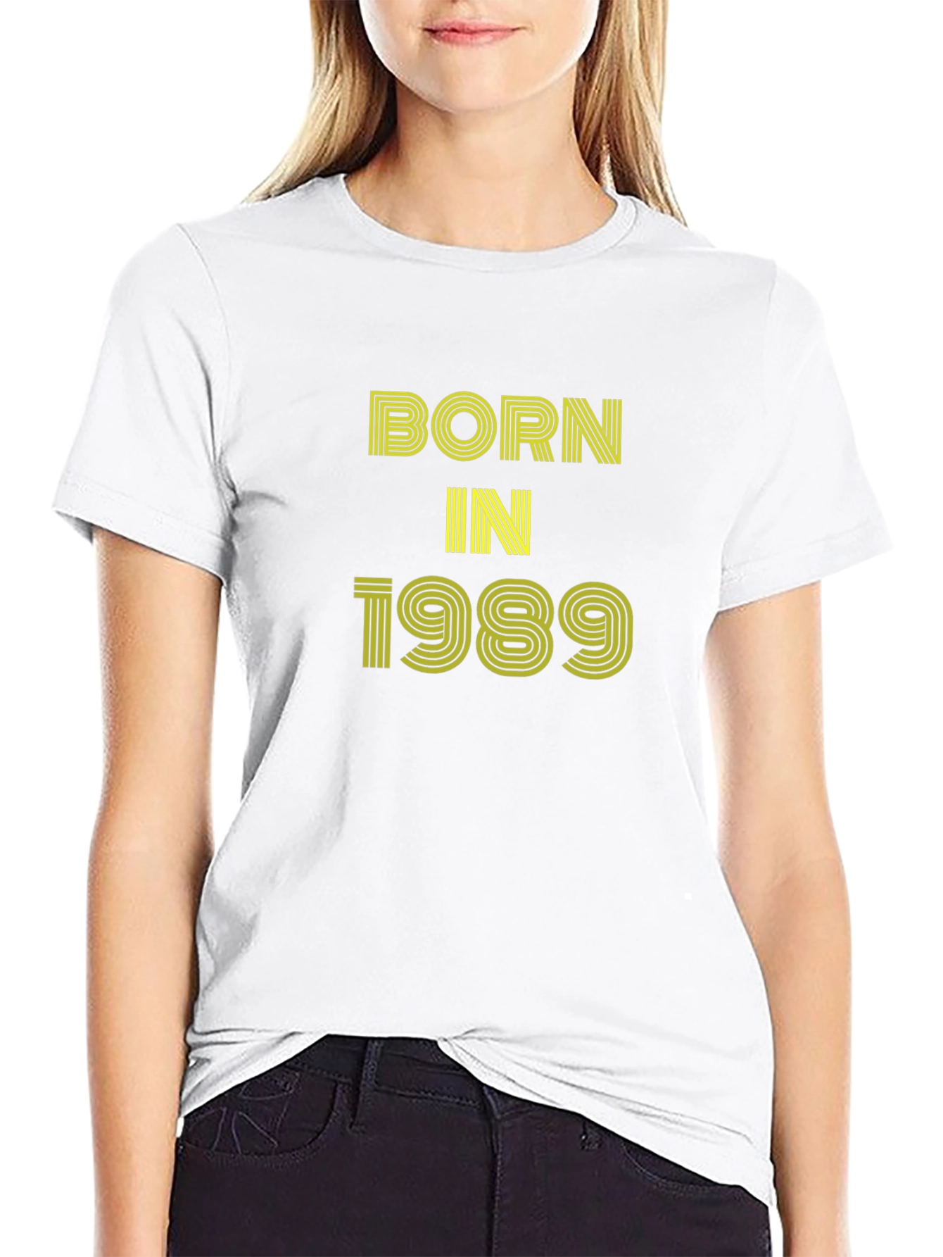 Black Born in 1989 Black Graphic Tee view 9