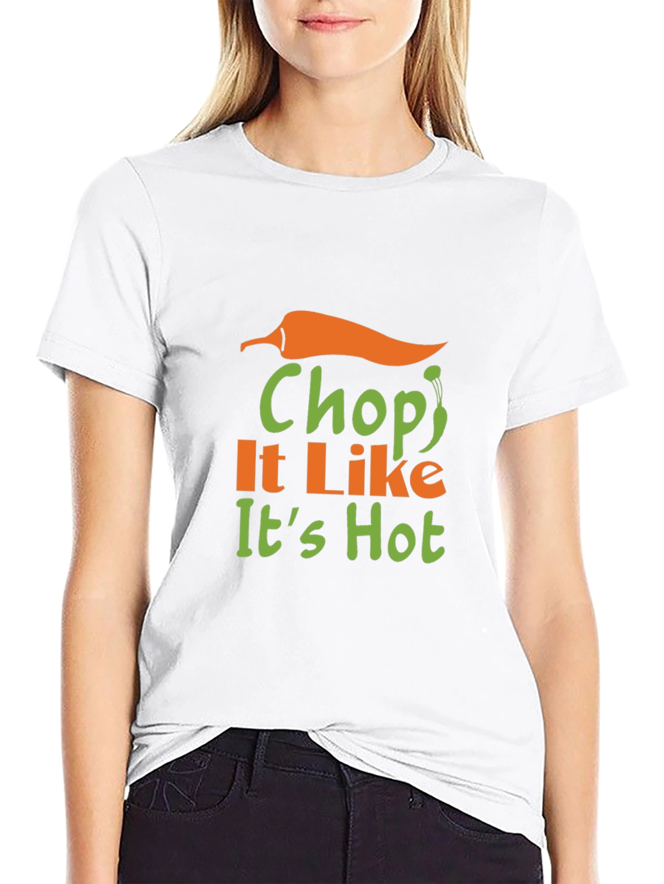 Black Chop It Like It's Hot Graphic T-Shirt view 9