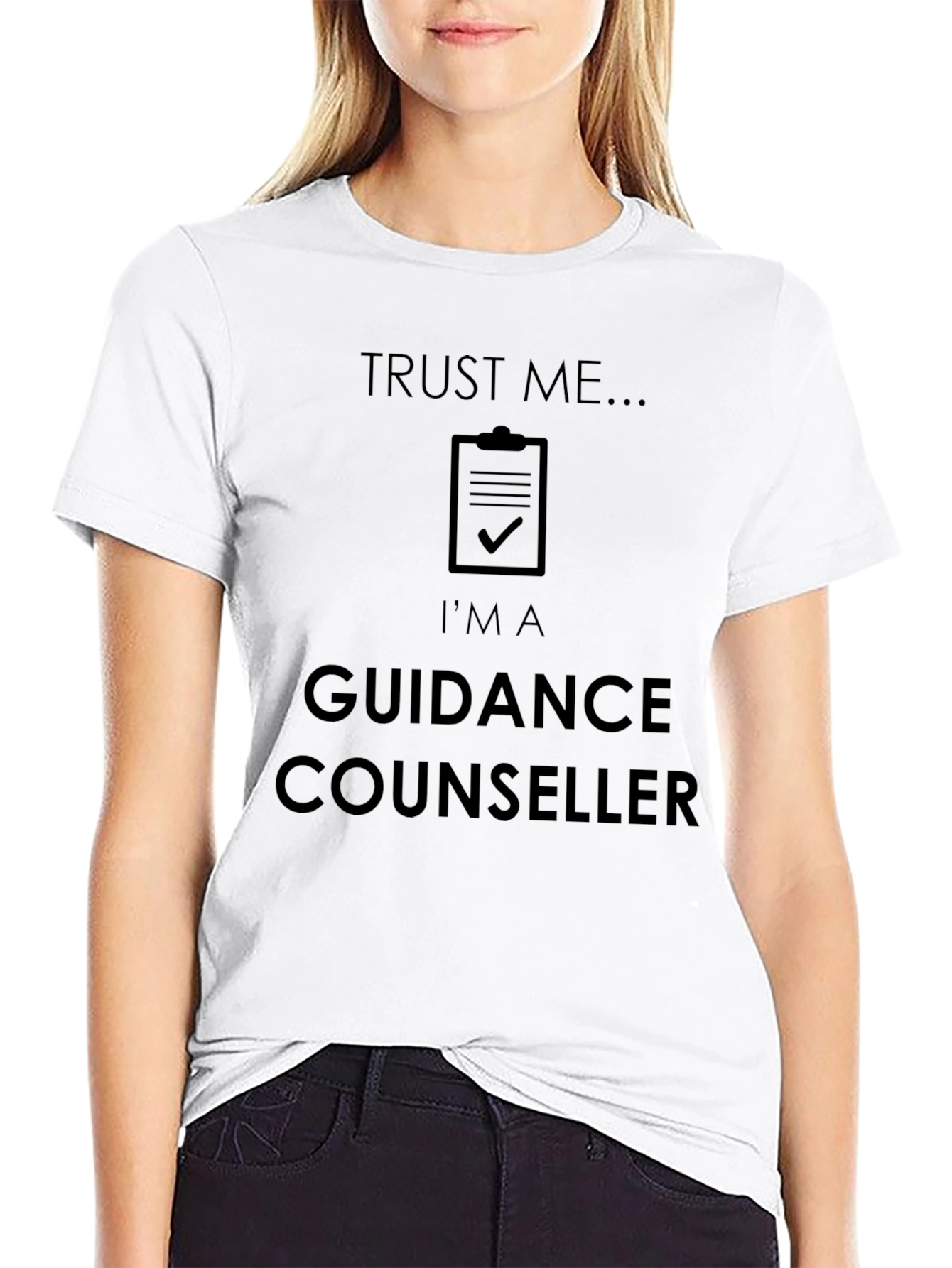 Black Trust Me I'm A Guidance Counselor Graphic T-Shirt view 9