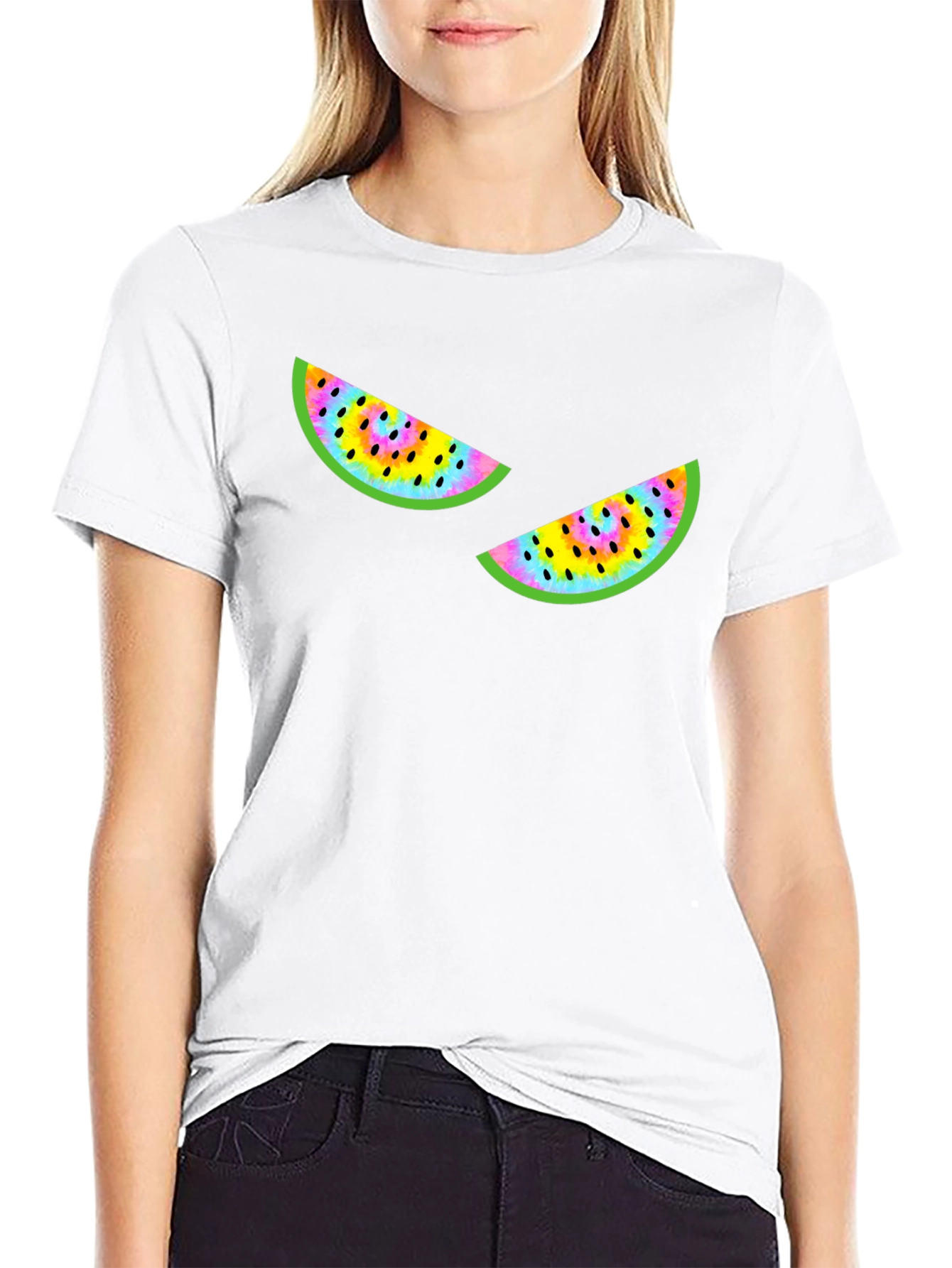 Black Watermelon Graphic Tee - Quirky Summer Style view 9