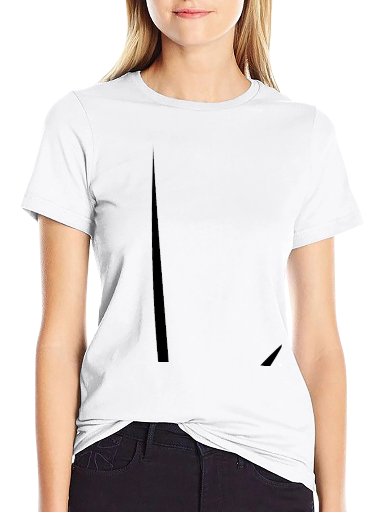 Men's Solid Black Crew Neck T-Shirt - 9