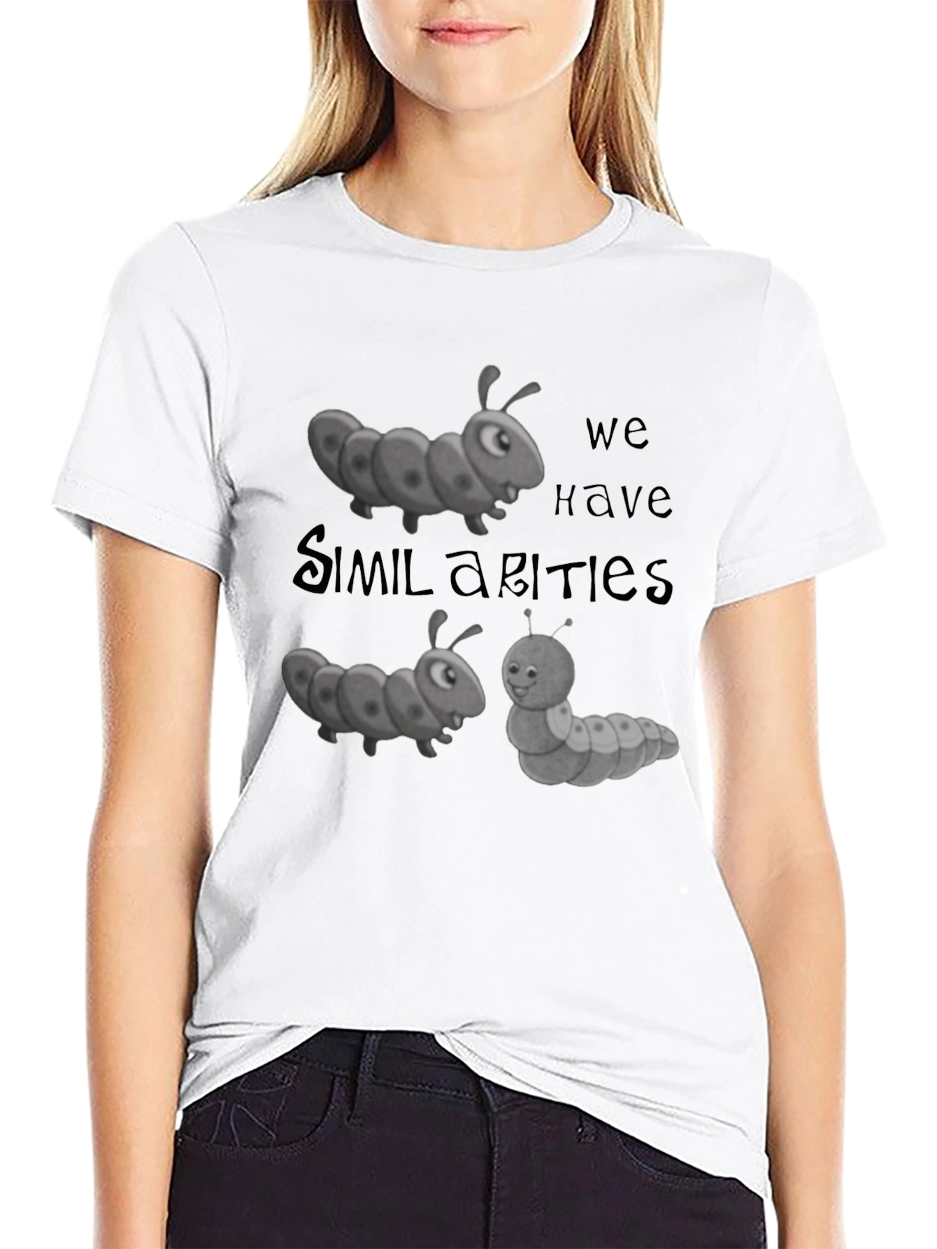Black Caterpillar "Similarities" Graphic Tee view 9