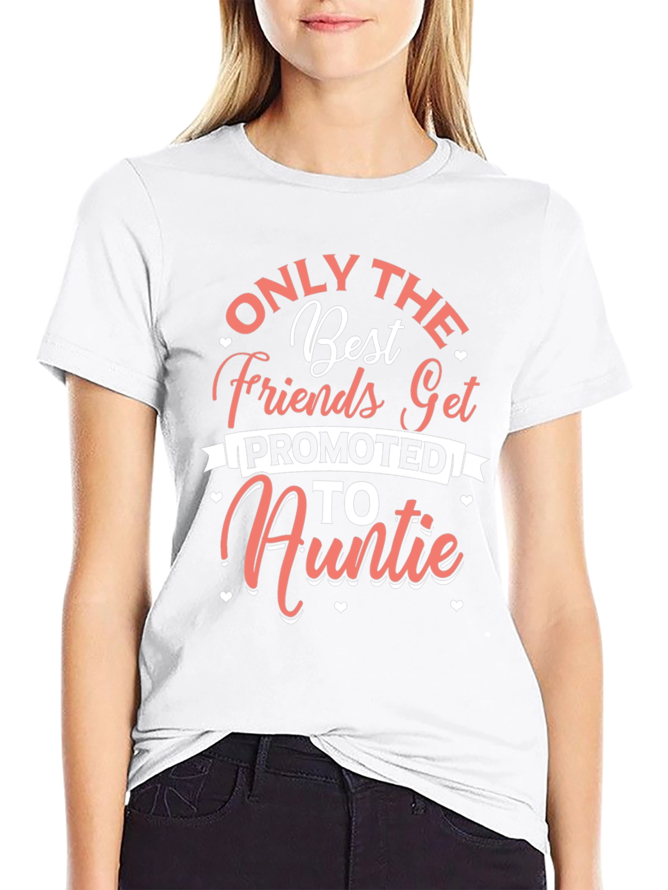 Black Best Friends Get Promoted to Auntie T-Shirt view 9