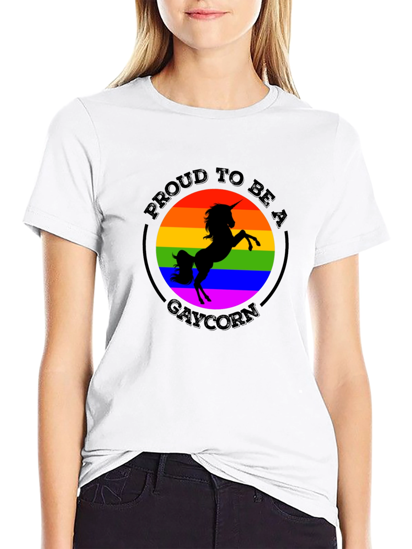 Gaycorn Pride T-Shirt - Rainbow Unicorn Tee - 9