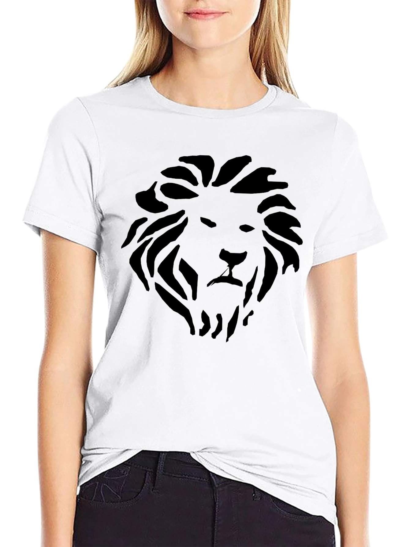 Black Black Lion Graphic Tee - Stylish Men's T-Shirt view 9