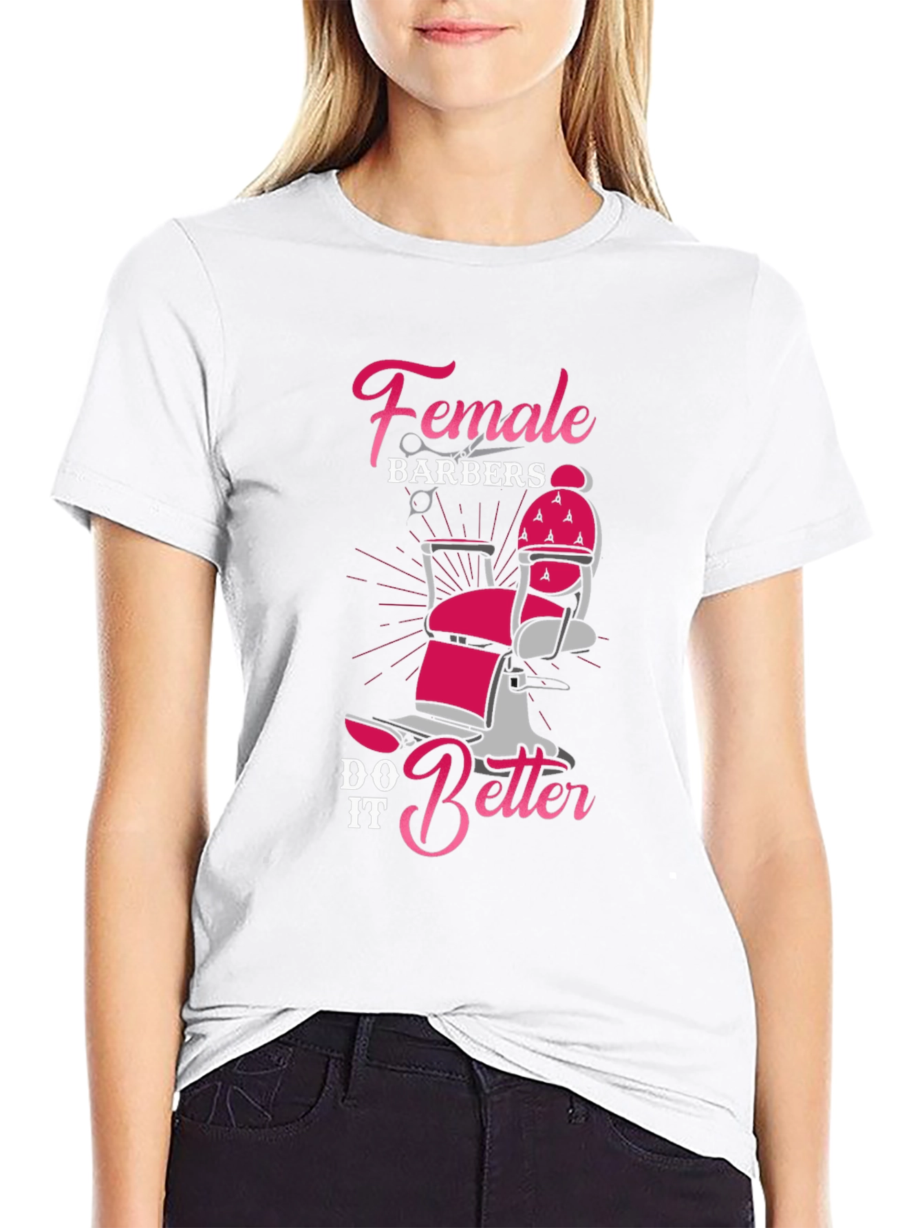 Black Female Barbers Do It Better T-Shirt view 9