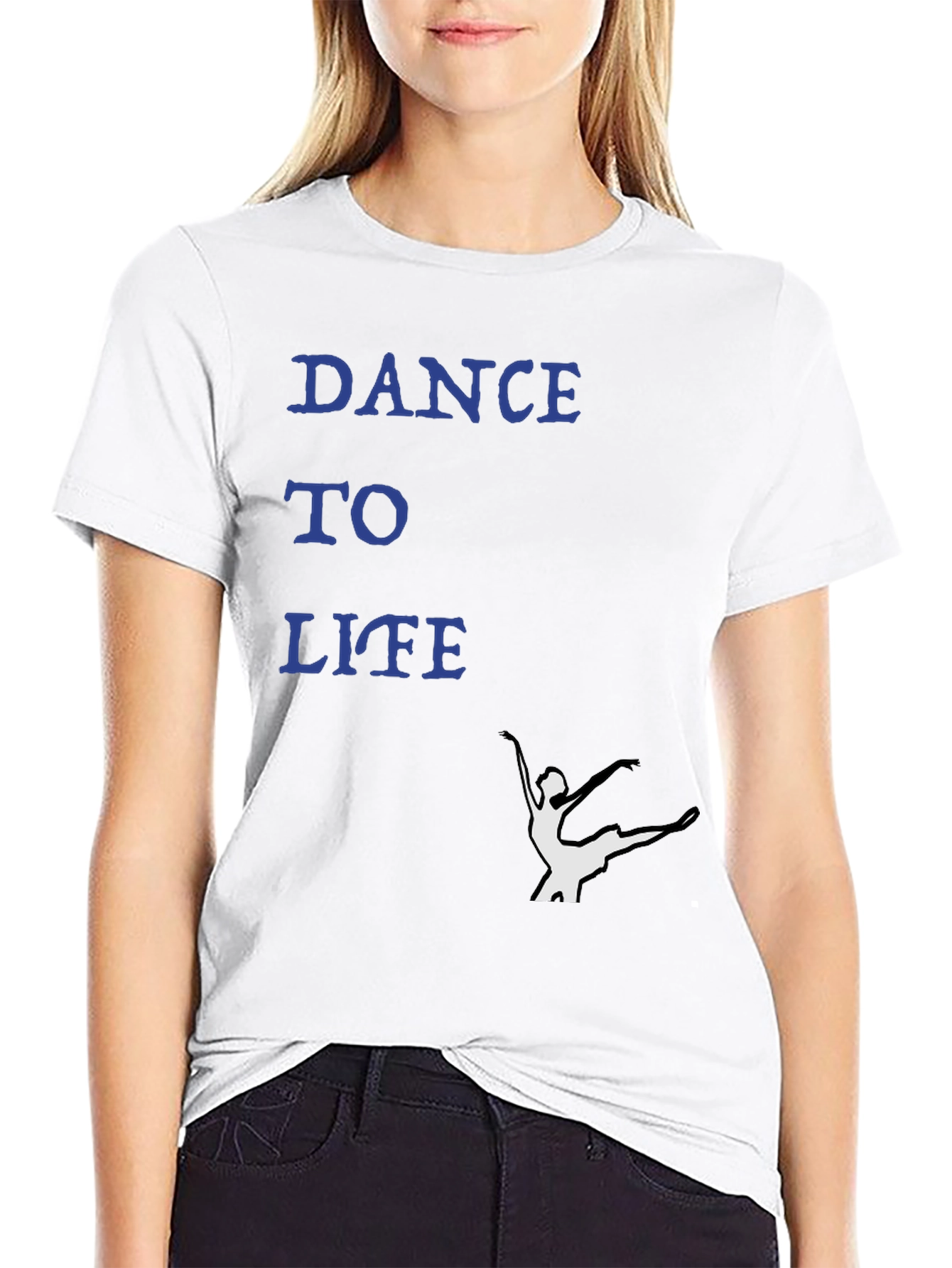 Black Dance to Life Black Graphic Tee view 9