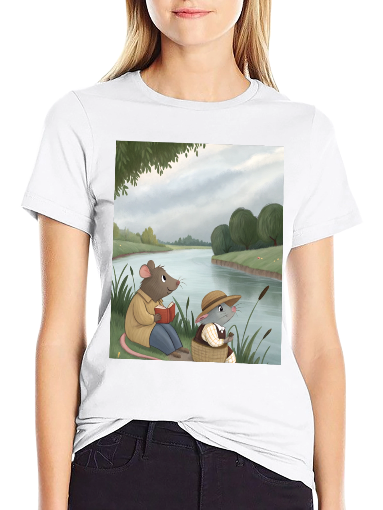 Black Mouse River Reading Tee view 9