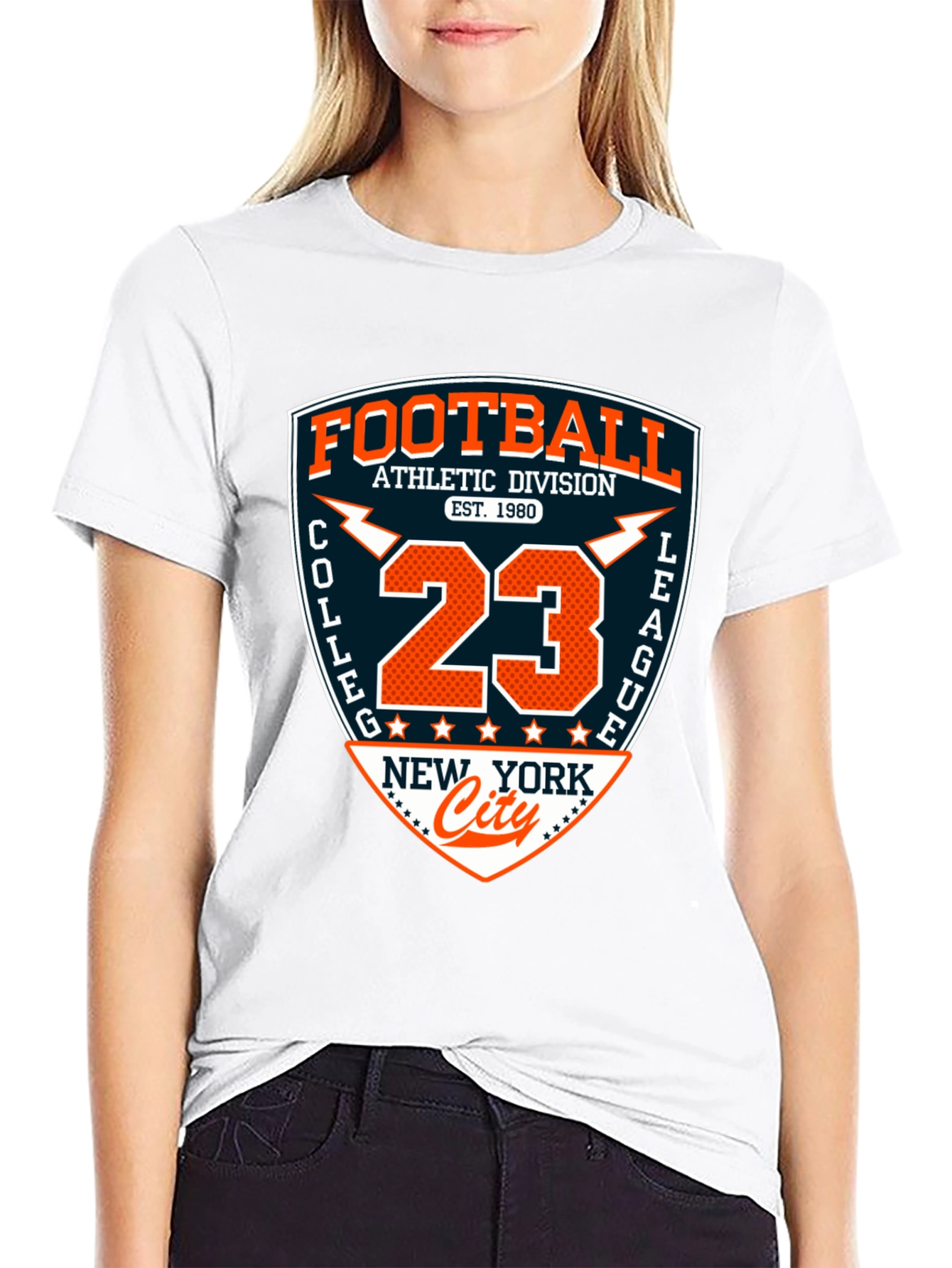 Black College Football Graphic T-Shirt - Athletic Division 23 view 9