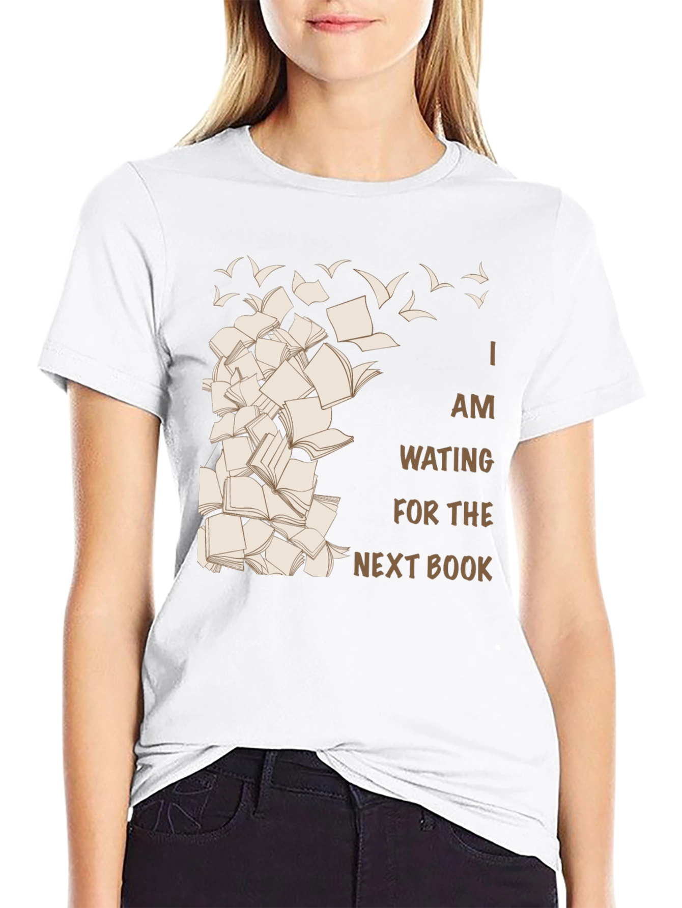 Black Book Lover's Tee: Waiting for the Next Book view 9