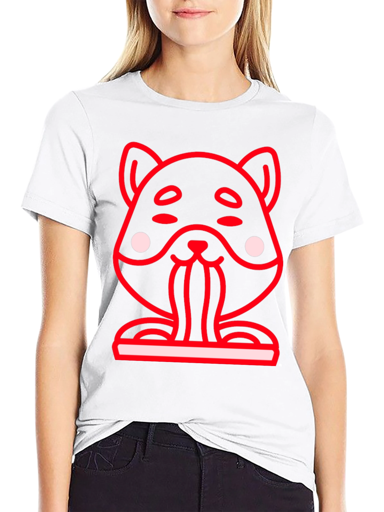 Black Funny Hamster Graphic Tee - Black Crew Neck Shirt view 9