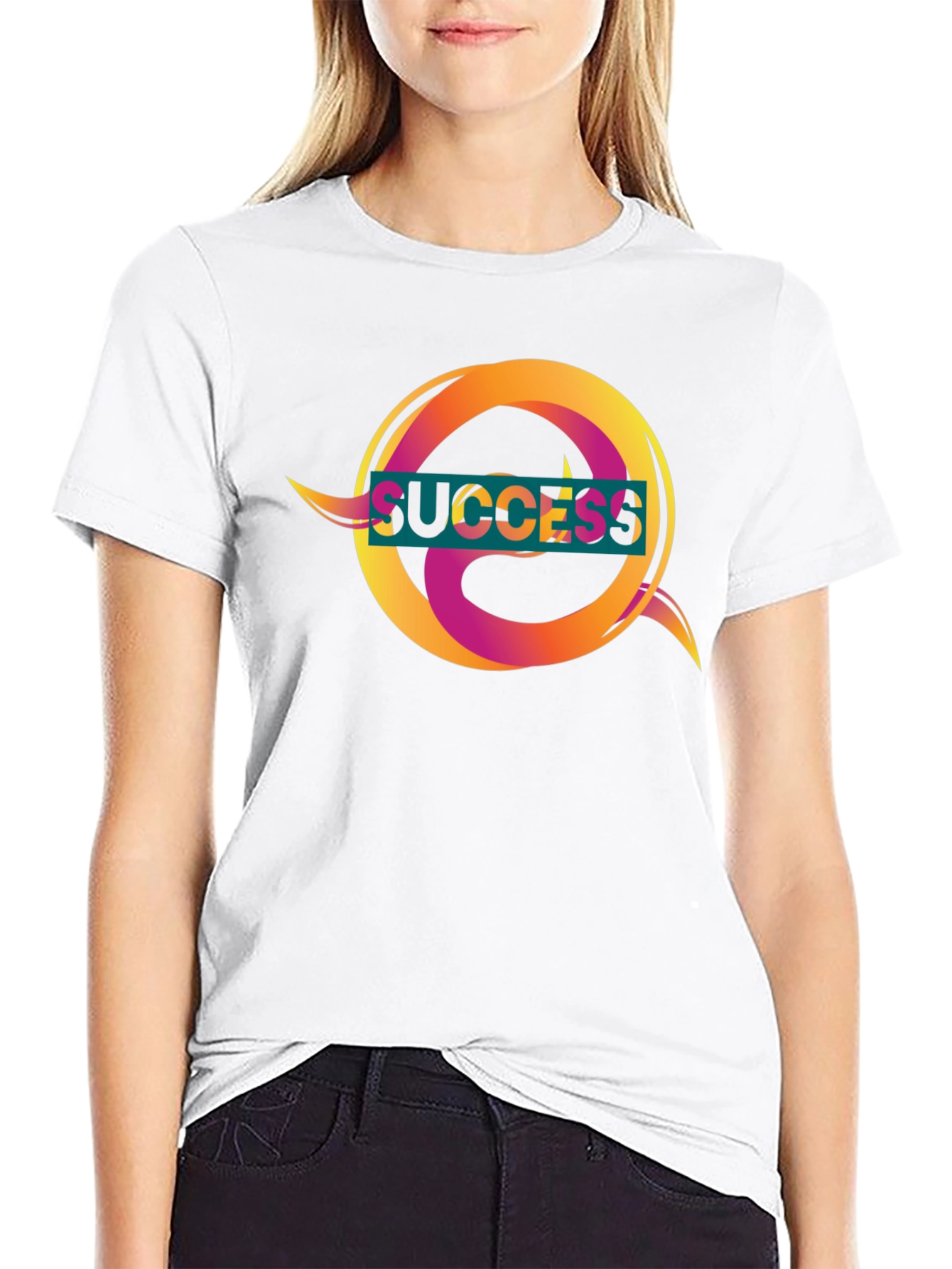 Black Success Graphic Tee - Stylish Men's Black T-Shirt view 9