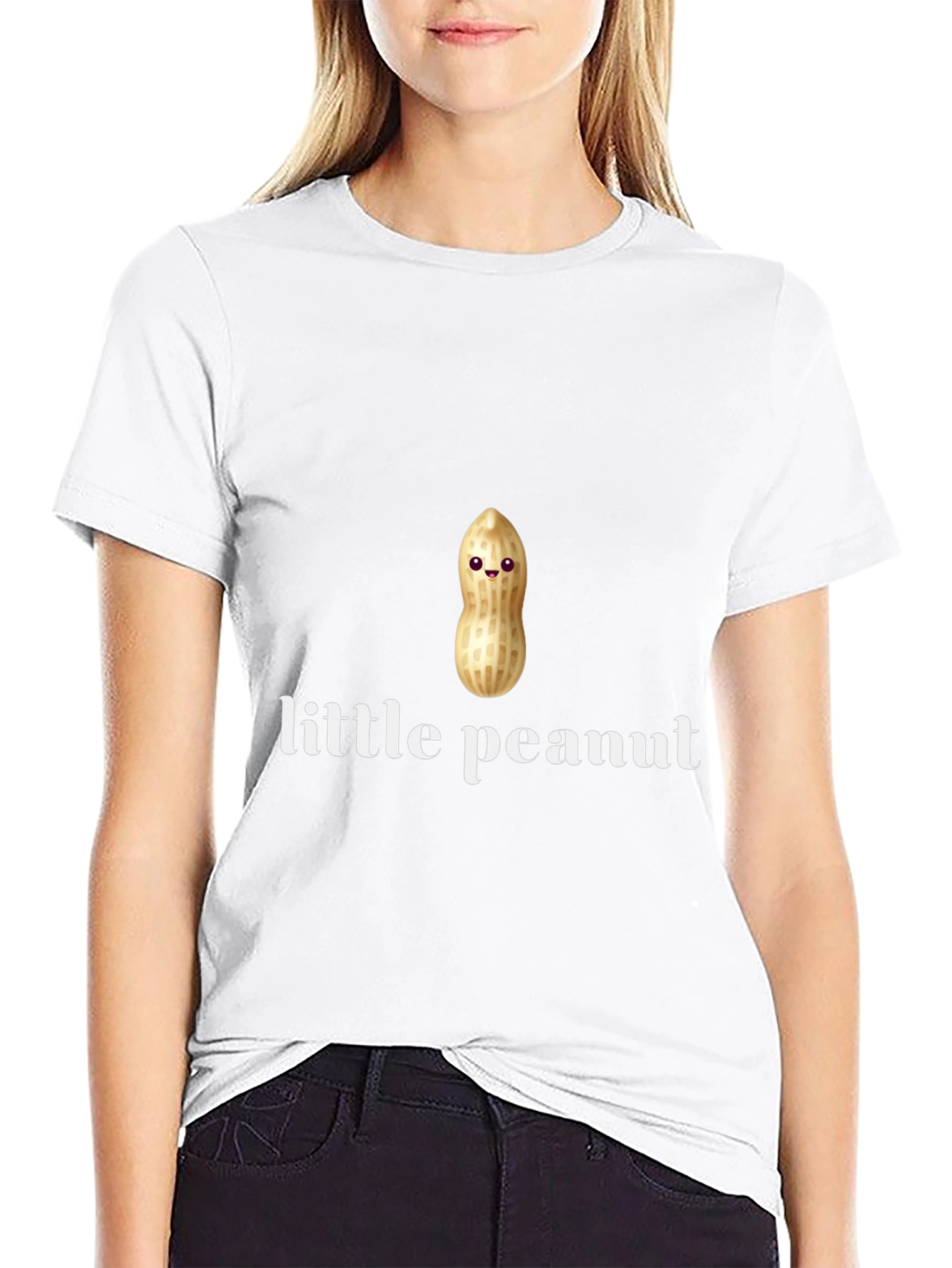 Black Little Peanut Graphic Tee - Cute & Comfy view 9