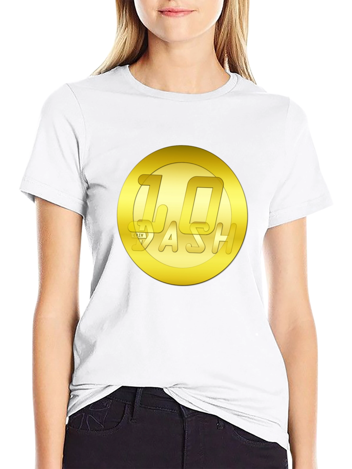 Black 10 Dash Coin T-Shirt - Crypto Currency Tee view 9