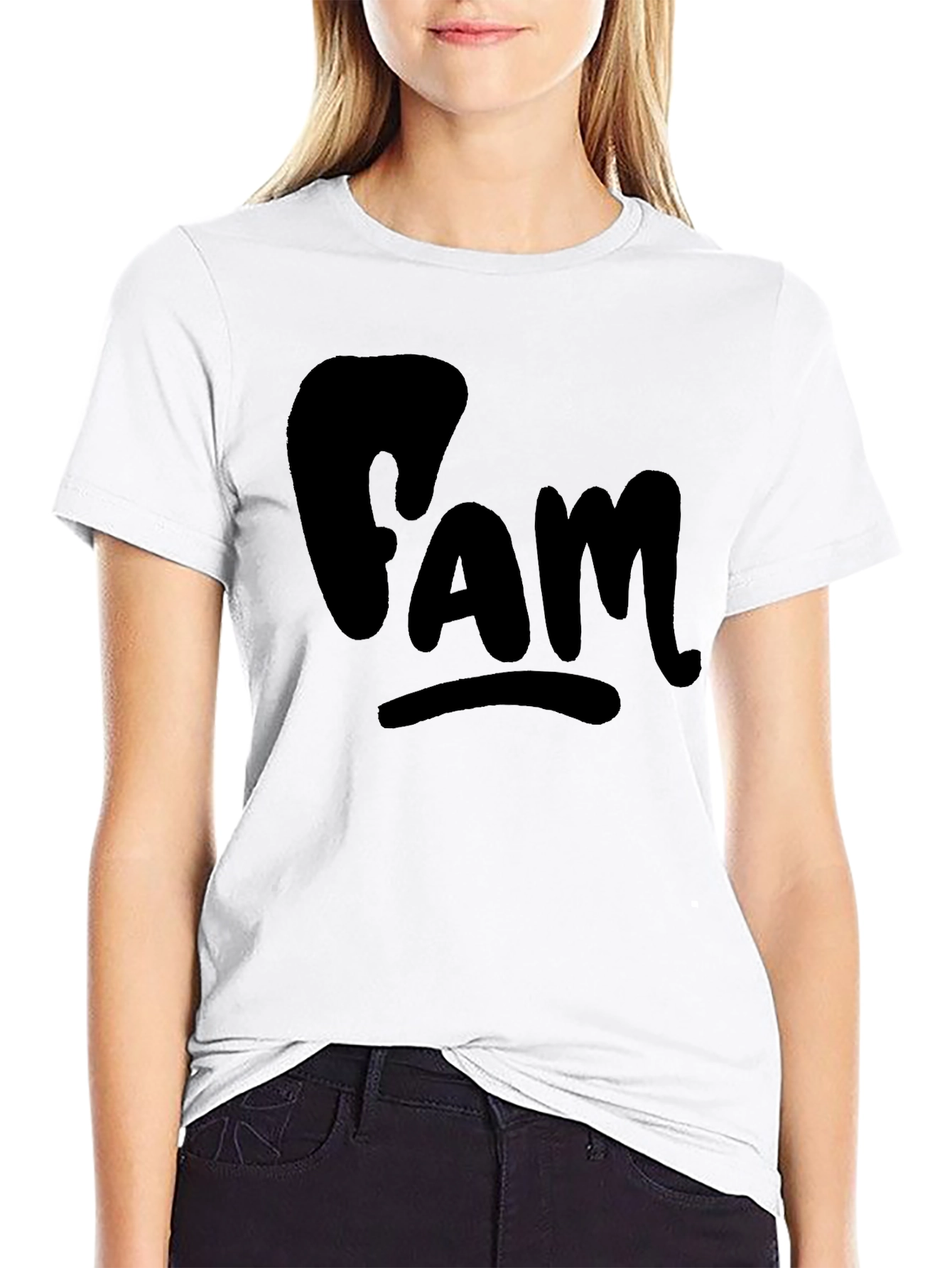 Black FAM Black T-Shirt - Casual Comfort view 9