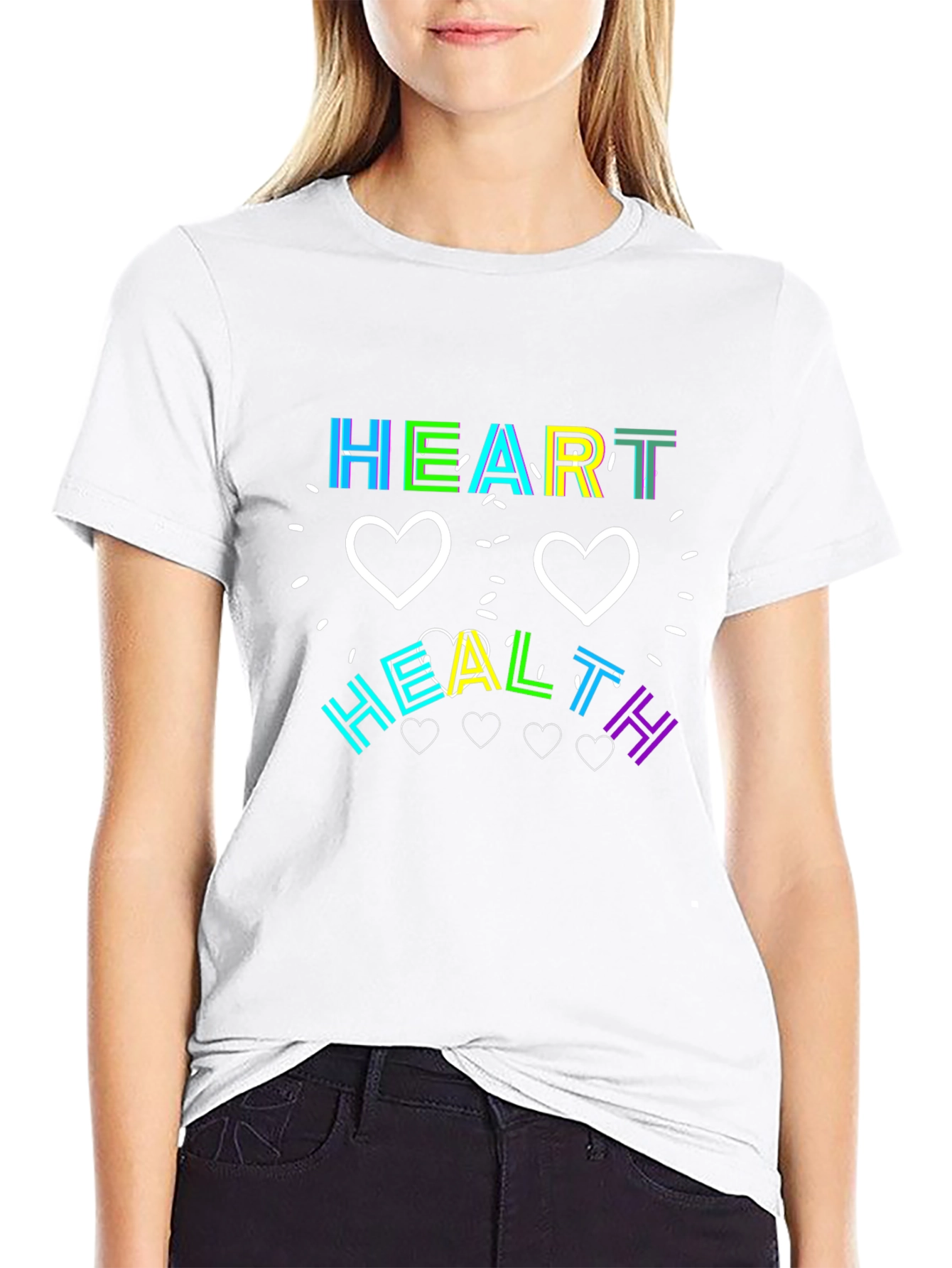 Black Heart Health Graphic Tee view 9