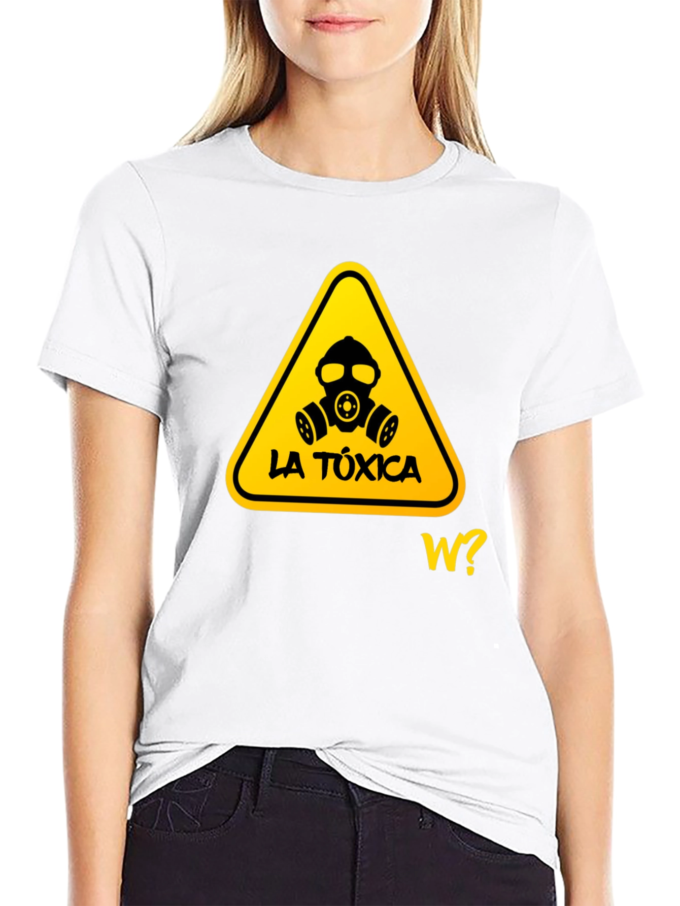 Black Toxic Warning Graphic T-Shirt - Stylish and Edgy view 9
