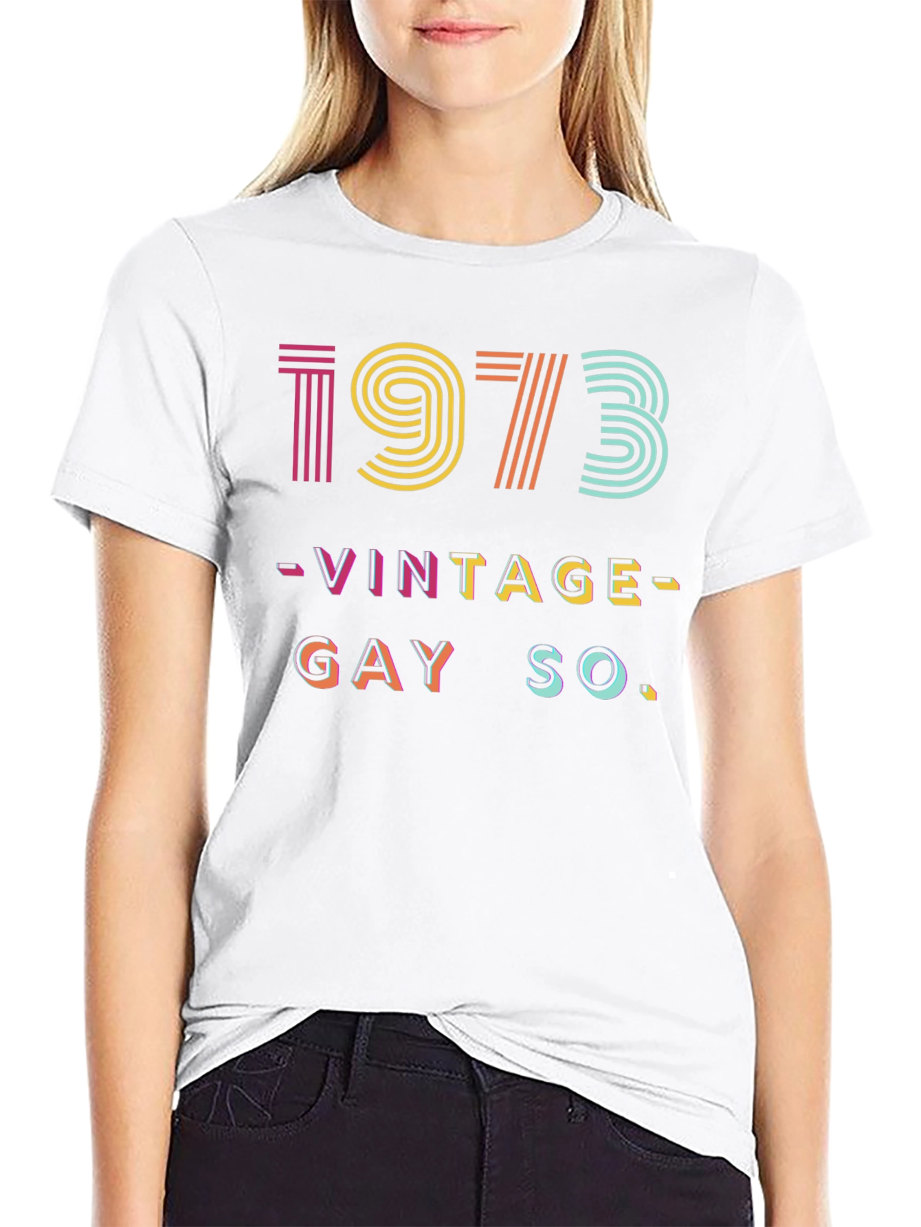 Black Vintage 1973 Gay So T-Shirt view 9