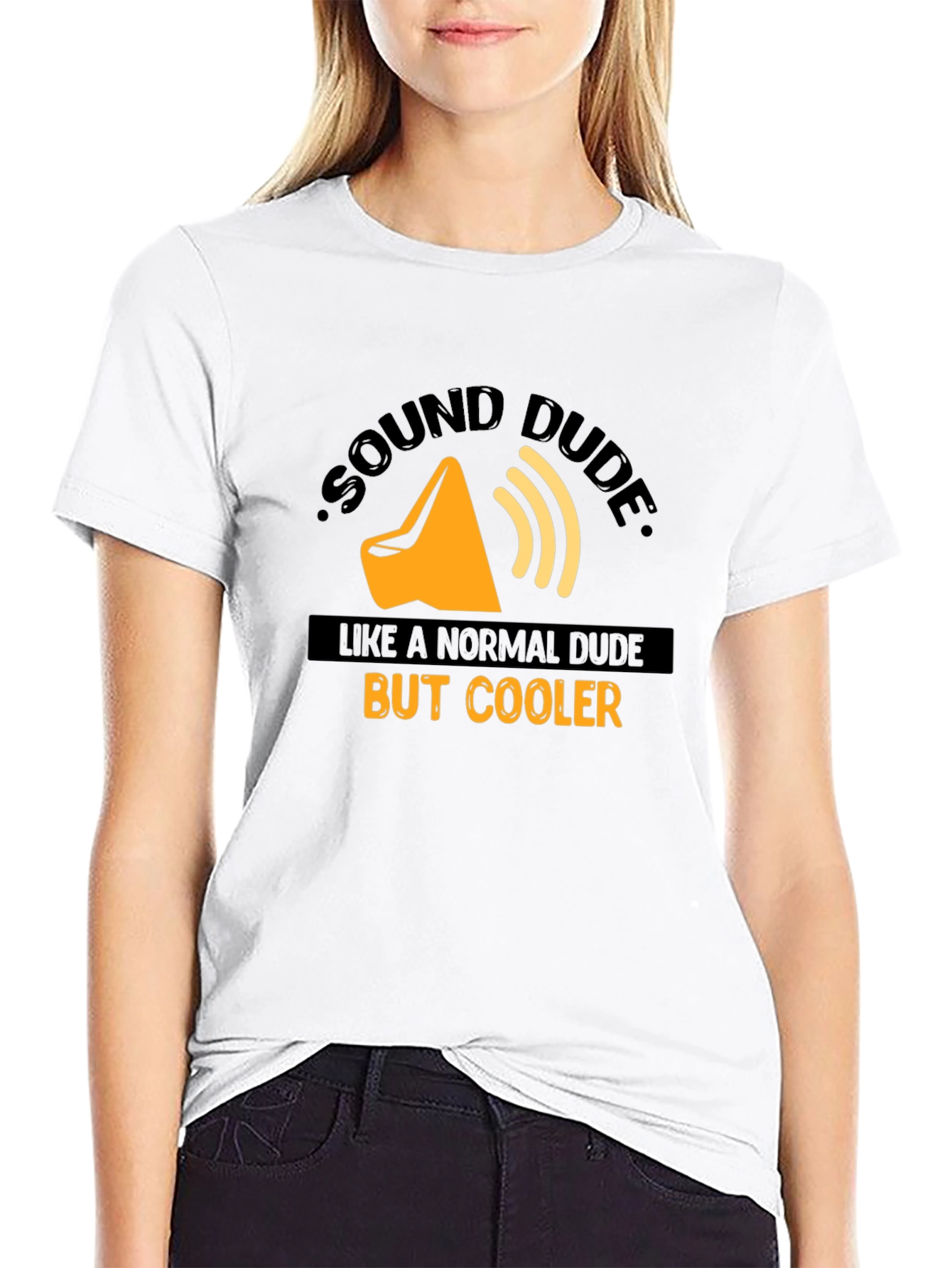 Black Sound Dude Graphic T-Shirt - Cool & Comfy! view 9