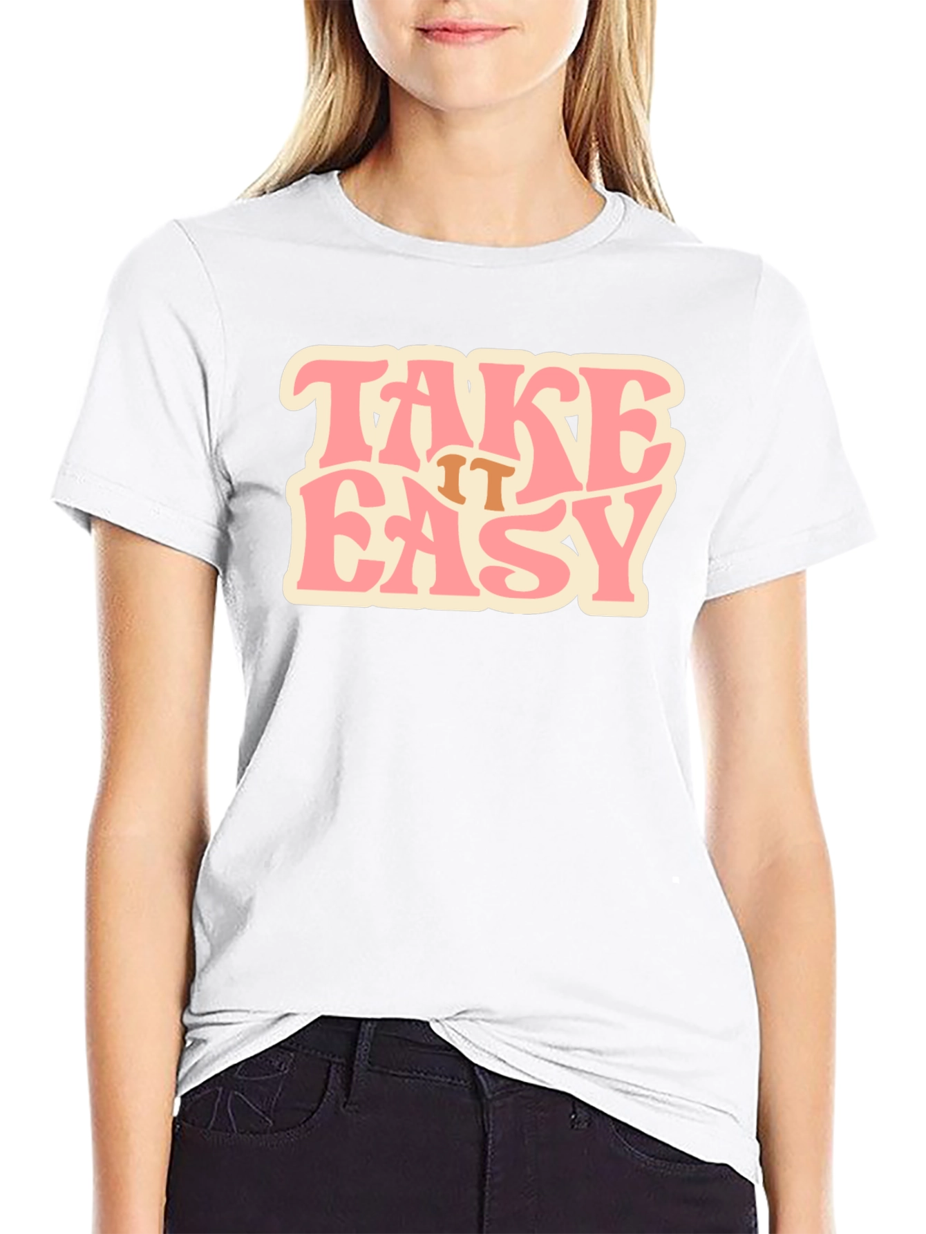 Black Take it Easy Black T-Shirt view 9