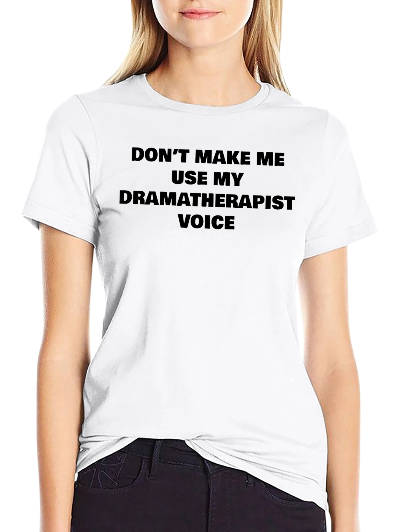 Black Dramatherapist Voice T-Shirt: Funny Therapy Humor Tee view 9