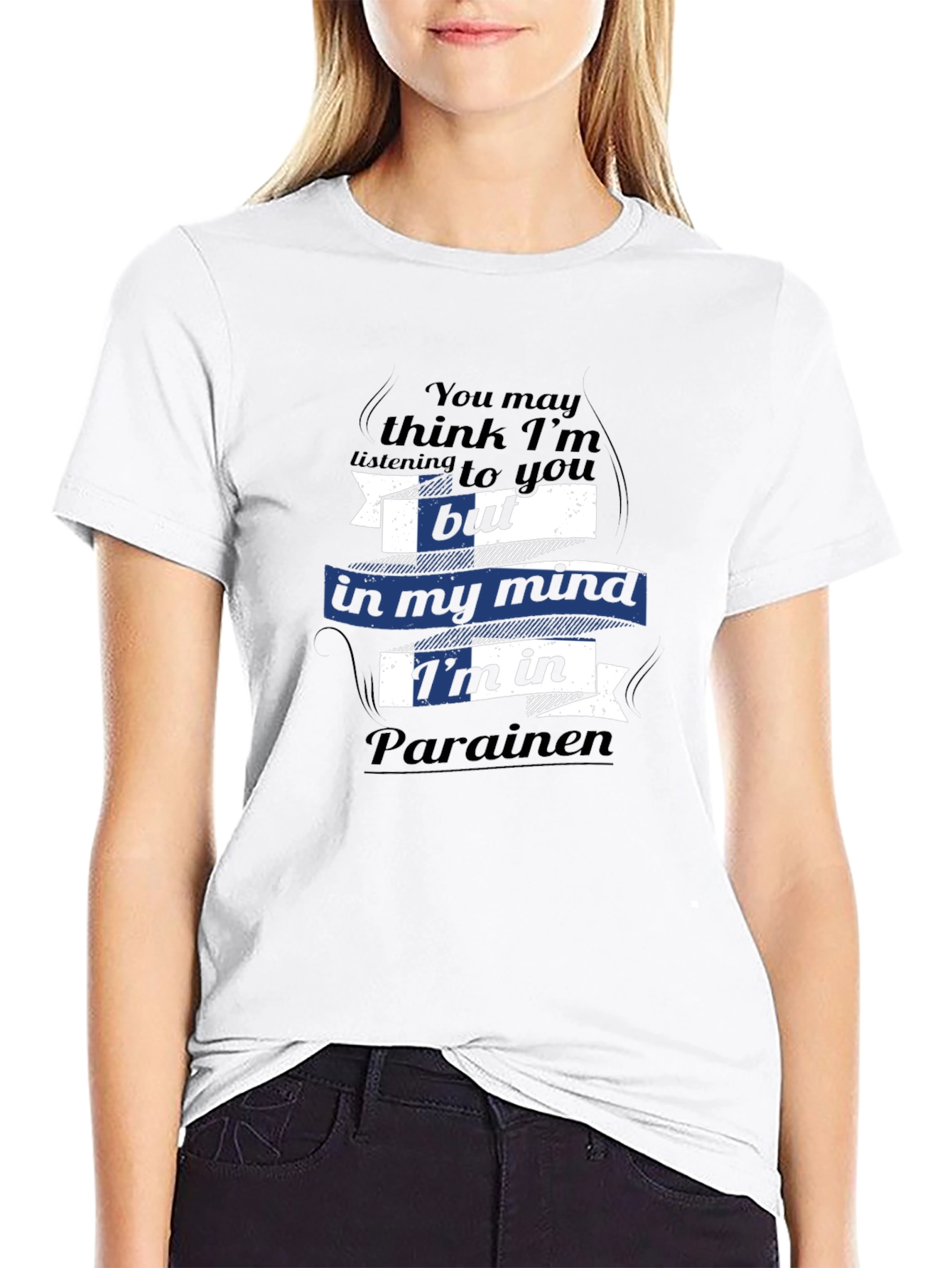 Black Funny Parainen Mind T-Shirt - Finland Pride view 9