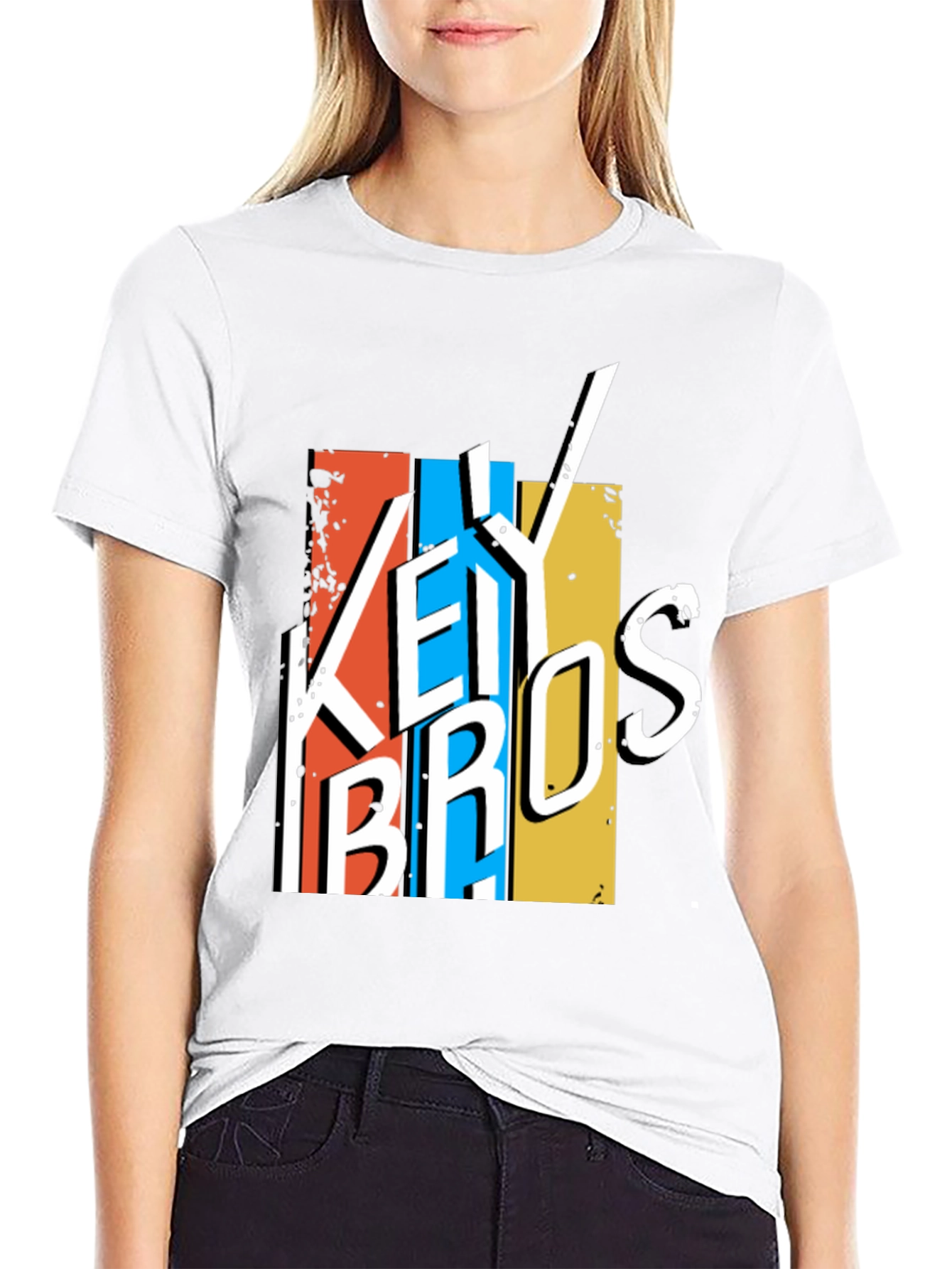 Black Key Bros Graphic Tee - Retro Style view 9
