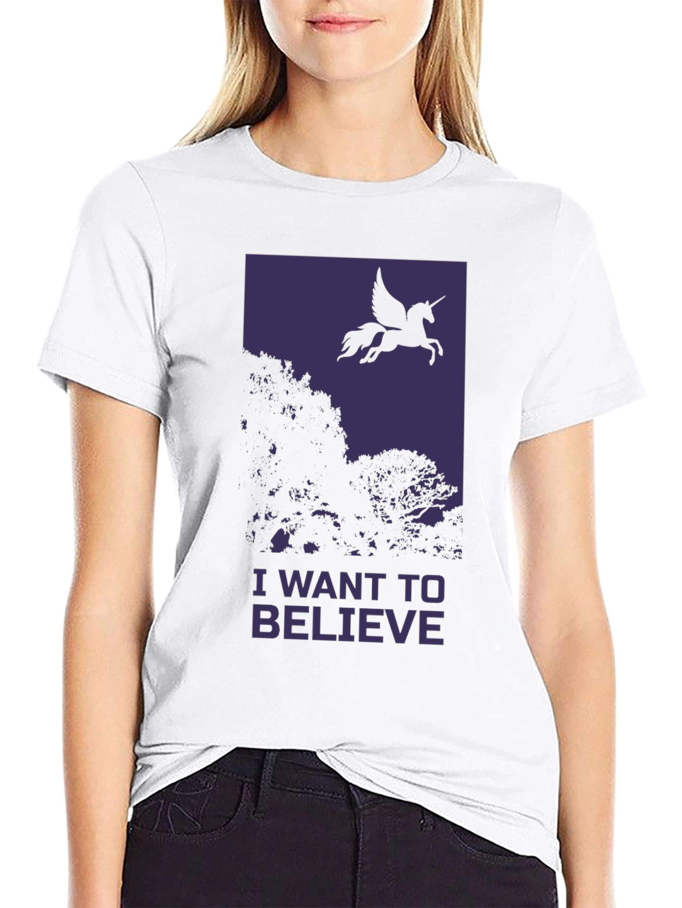 Black Believe Unicorn Tee - Men's Graphic T-Shirt view 9