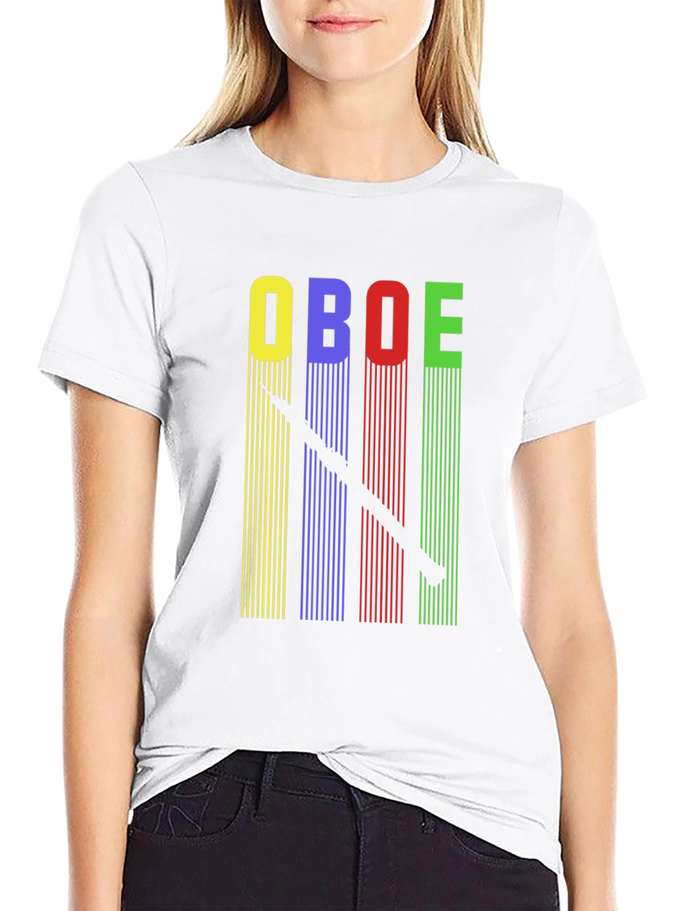 Black Oboe T-Shirt - Music Lover Tee view 9