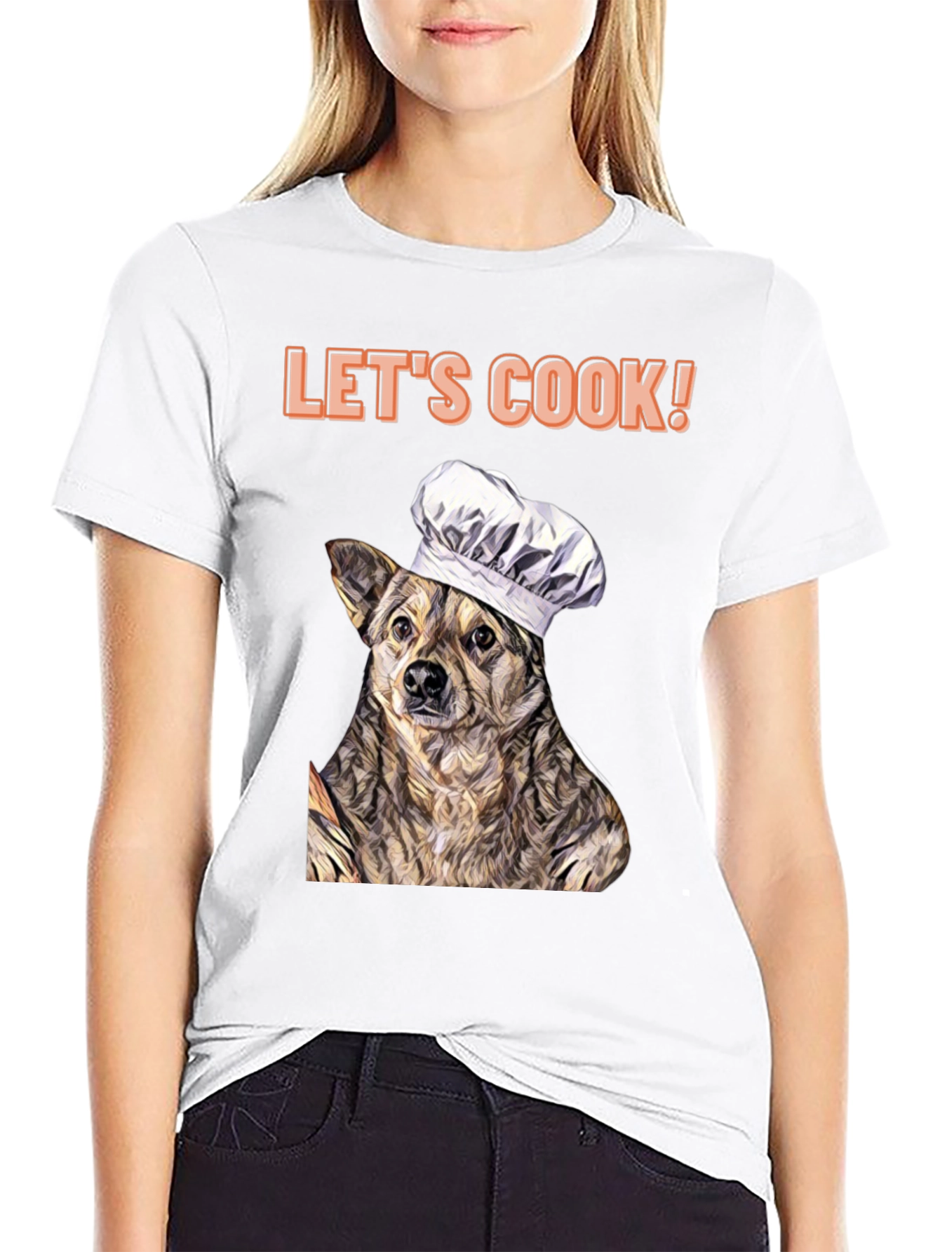 Black Dog Chef T-Shirt - Let's Cook! view 9
