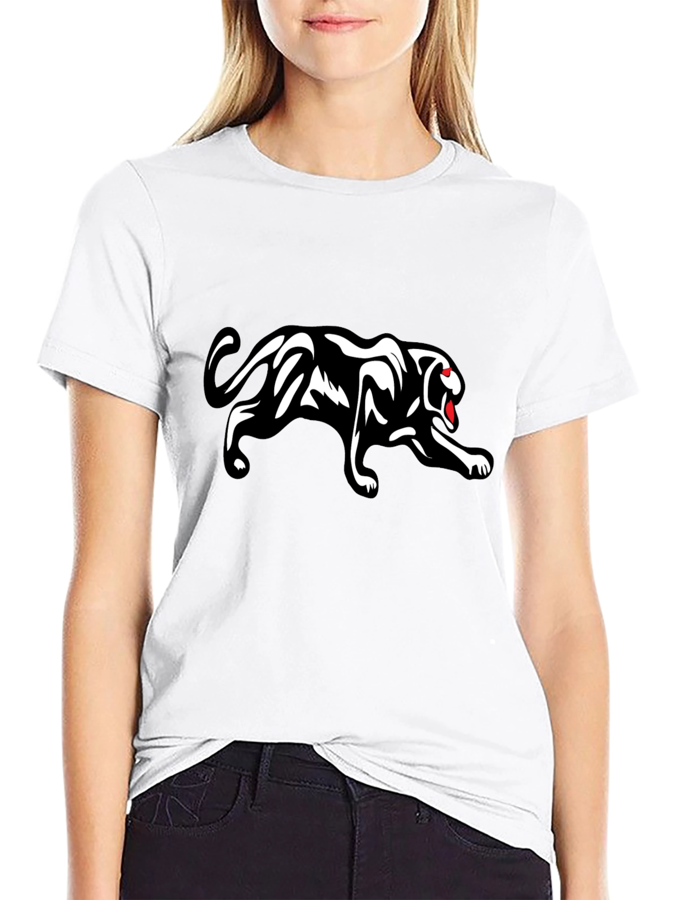 Black Black Panther Graphic Tee - Stylish & Fierce view 9