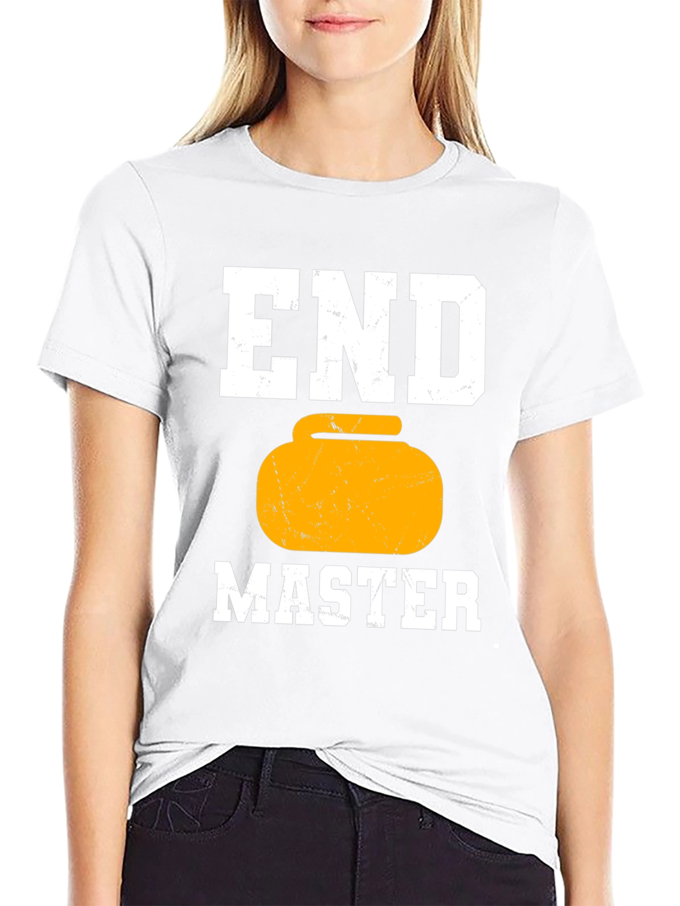 Black End Master Curling T-Shirt - Game Day Apparel view 9