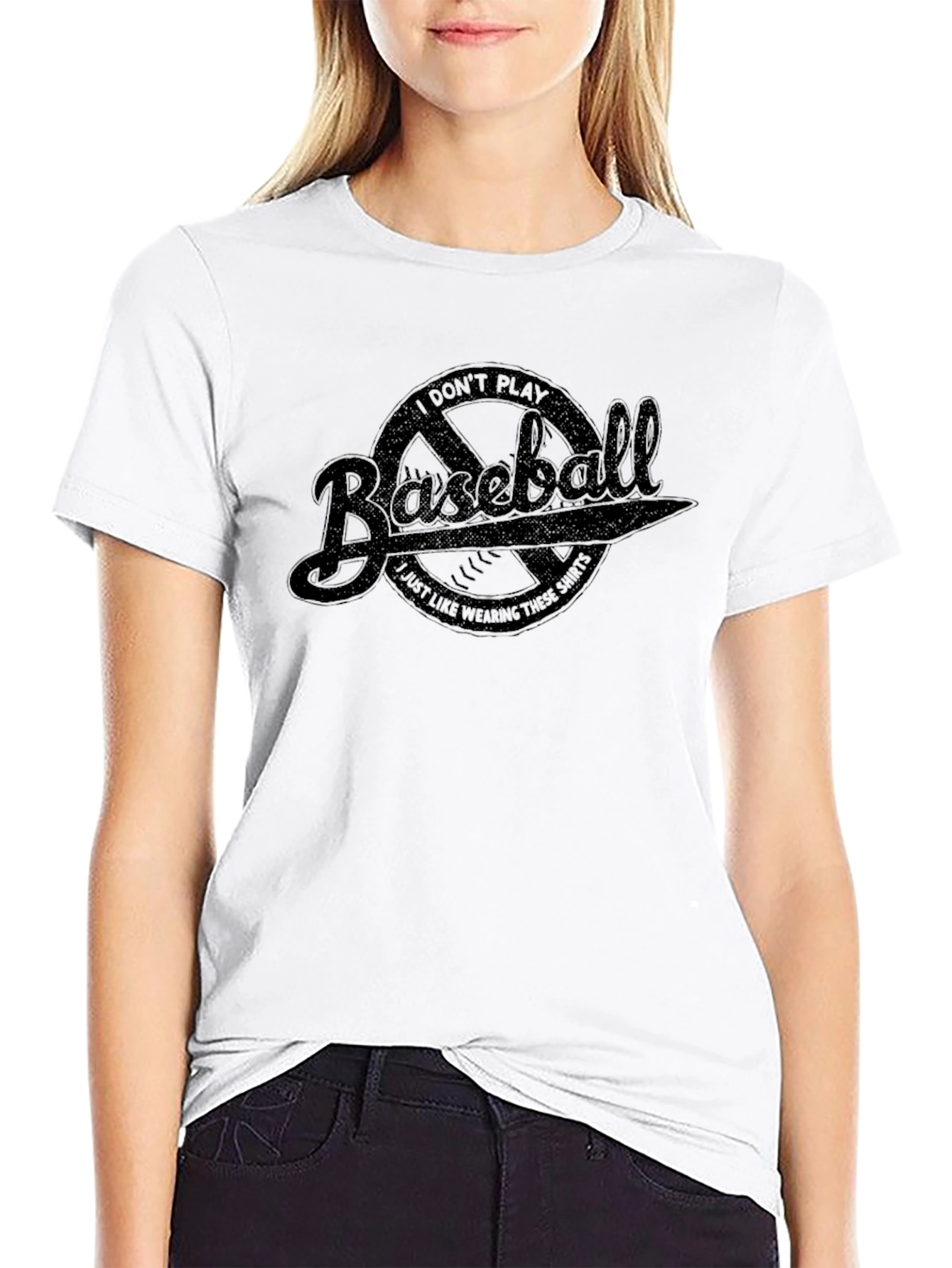 Black Funny Baseball T-Shirt - I Just Like Wearing These Shirts! view 9