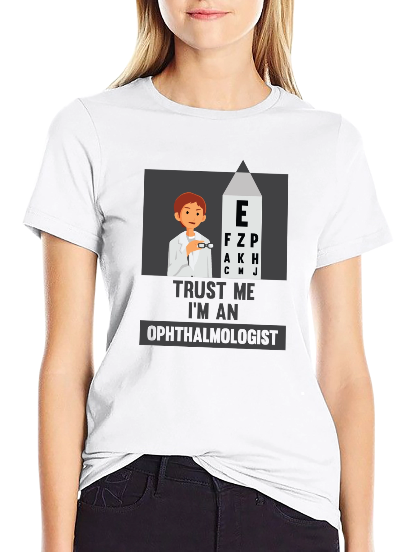Trust Me, I'm An Ophthalmologist Black T-Shirt - 9