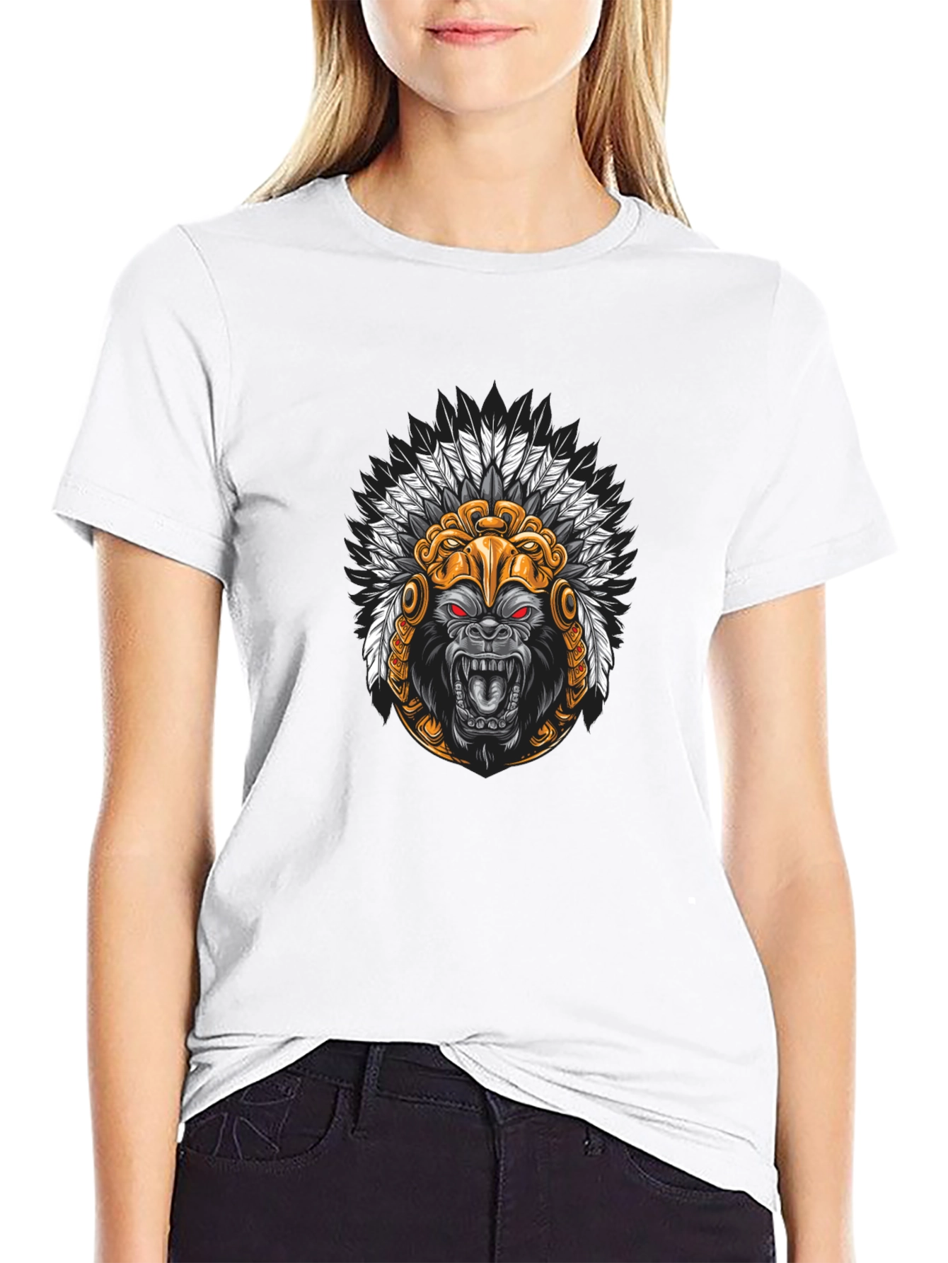 Black Gorilla Chief Graphic Tee - Black view 9