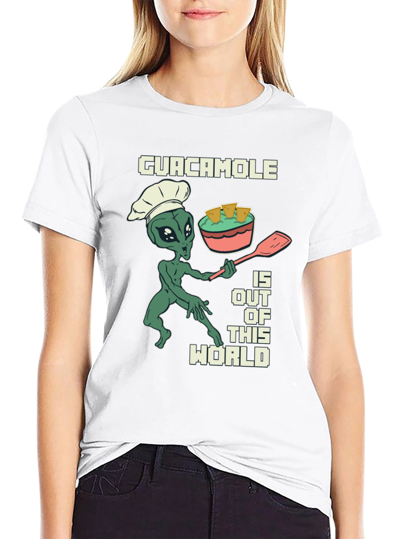 Guacamole Alien Chef Graphic T-Shirt - 9