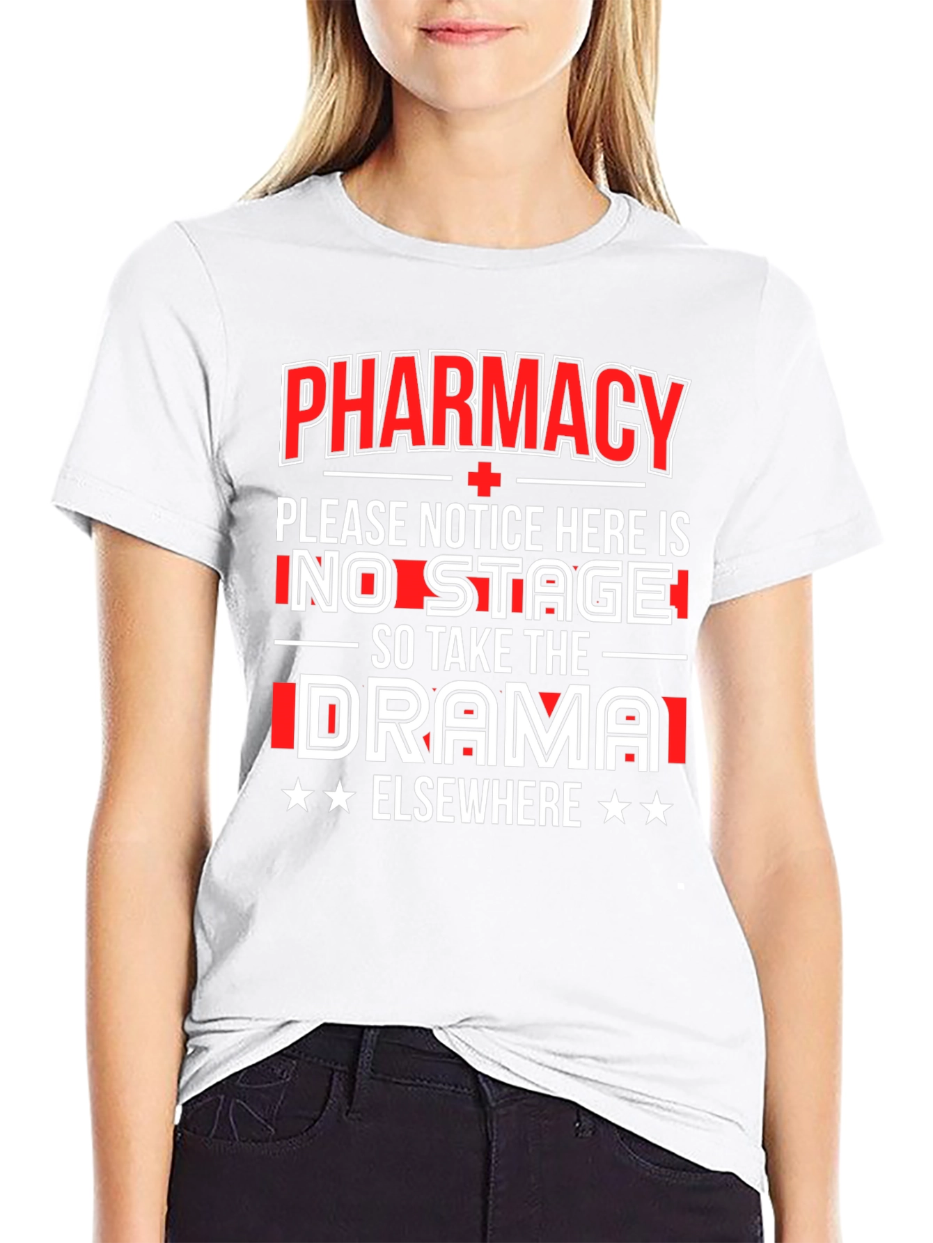 Black Pharmacy No Drama T-Shirt view 9