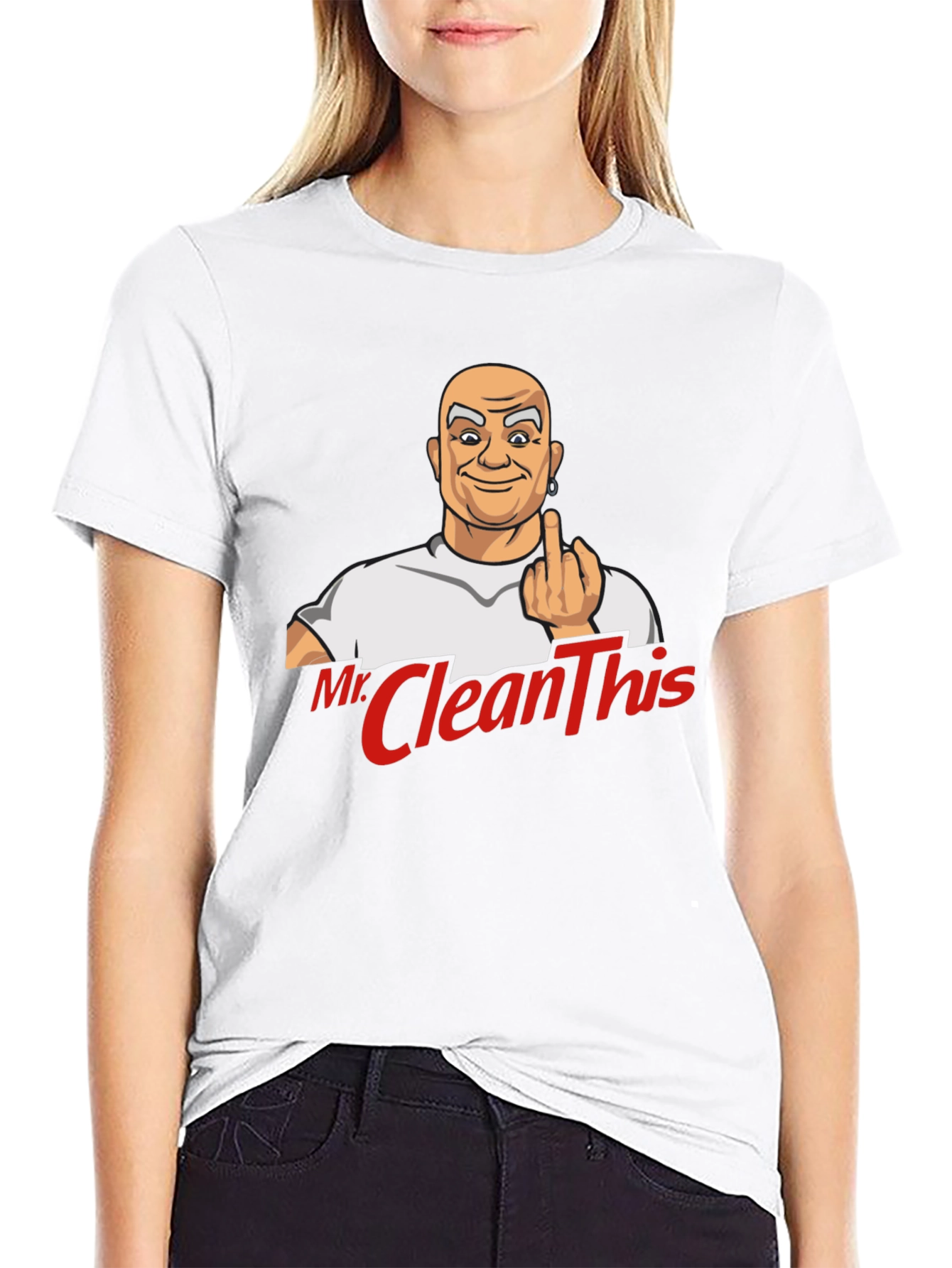 Black Mr. Clean This T-Shirt - Bold Graphic Tee view 9