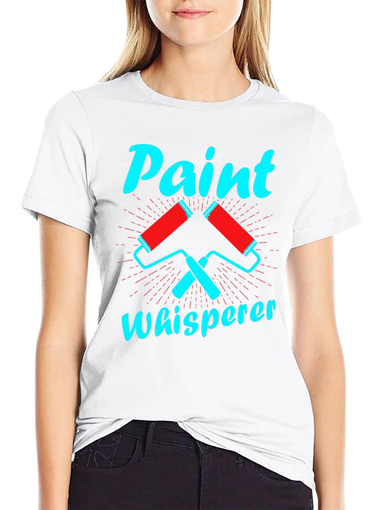 Black Paint Whisperer Graphic Tee - Painter's Humor view 9