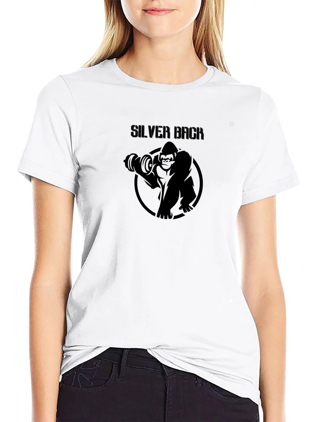 Black Silverback Gym T-Shirt view 9