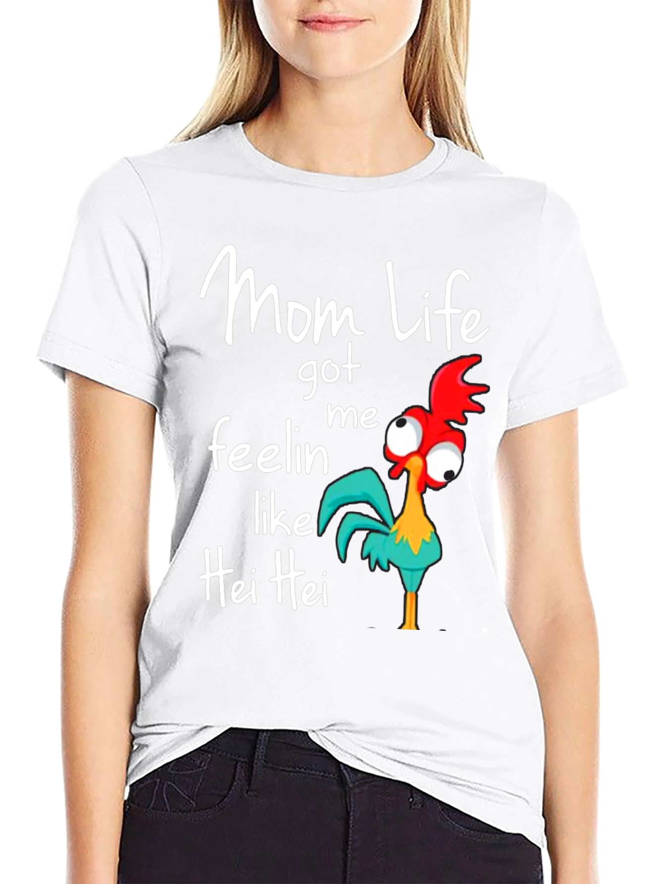 Black Mom Life Hei Hei Graphic Tee view 9