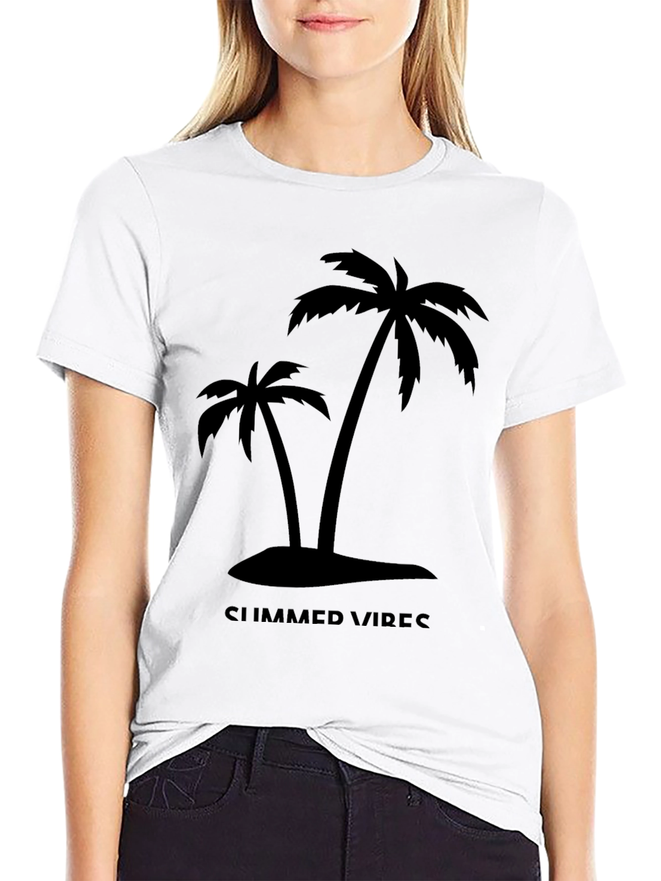 Black Summer Vibes Graphic Tee view 9