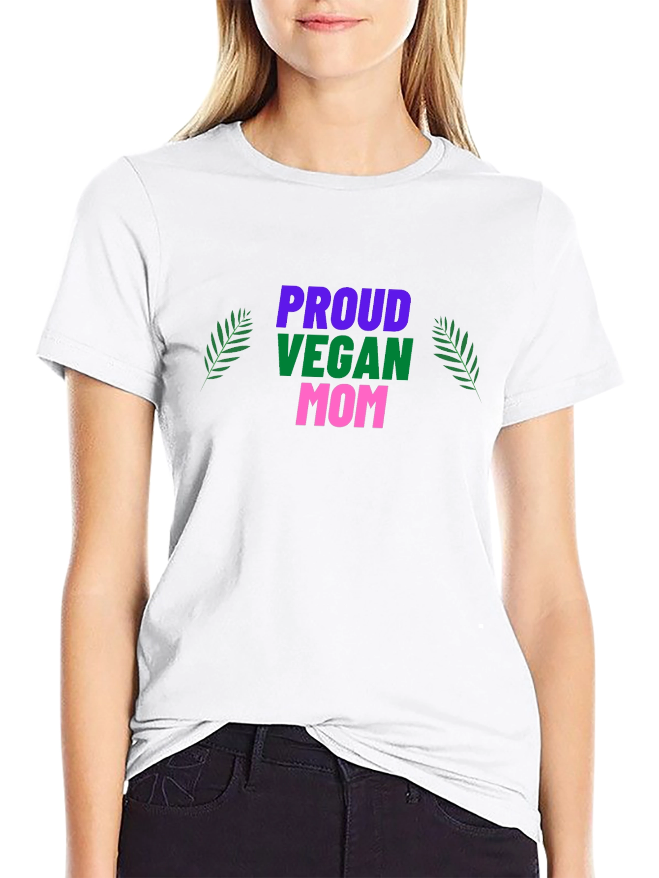 Proud Vegan Mom Graphic T-Shirt - 9