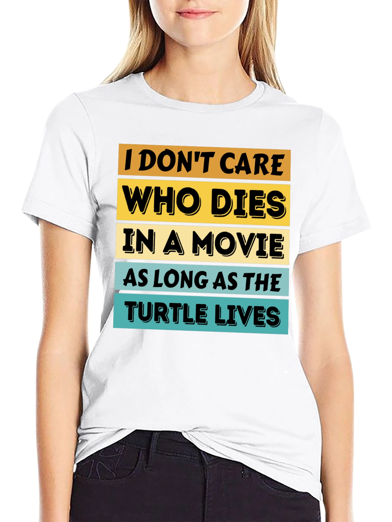 Black Turtle Lives Movie Lover T-Shirt view 9