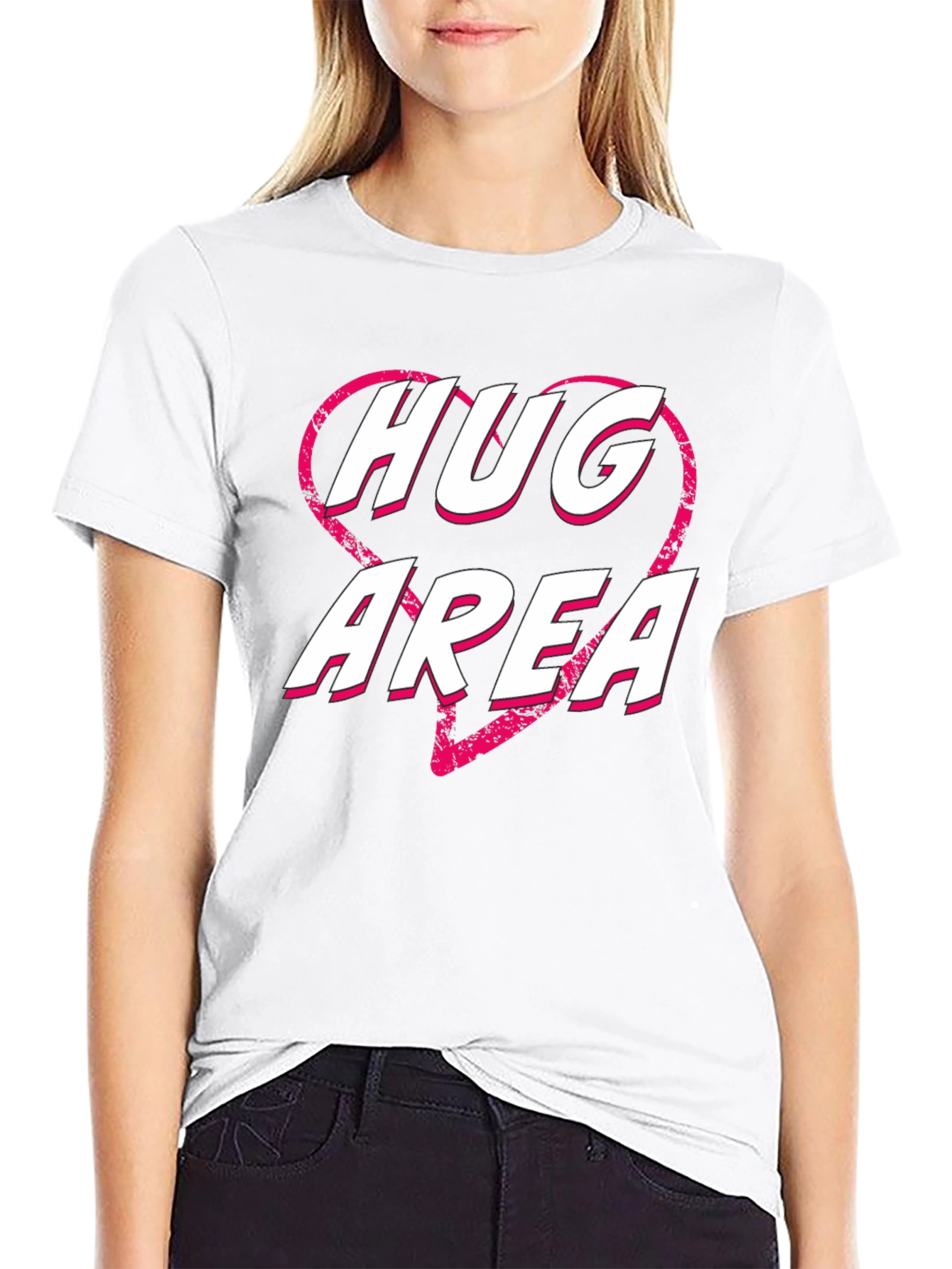 Black Hug Area Graphic Tee view 9