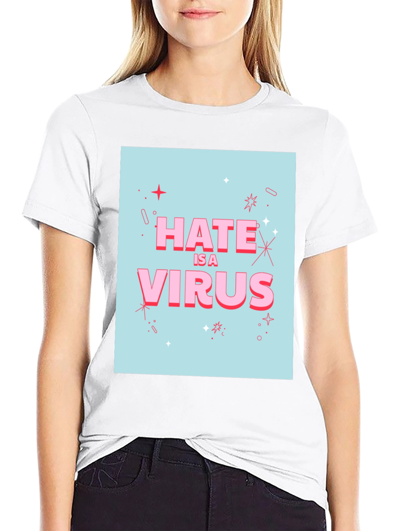 Hate Is A Virus Graphic Tee - 9